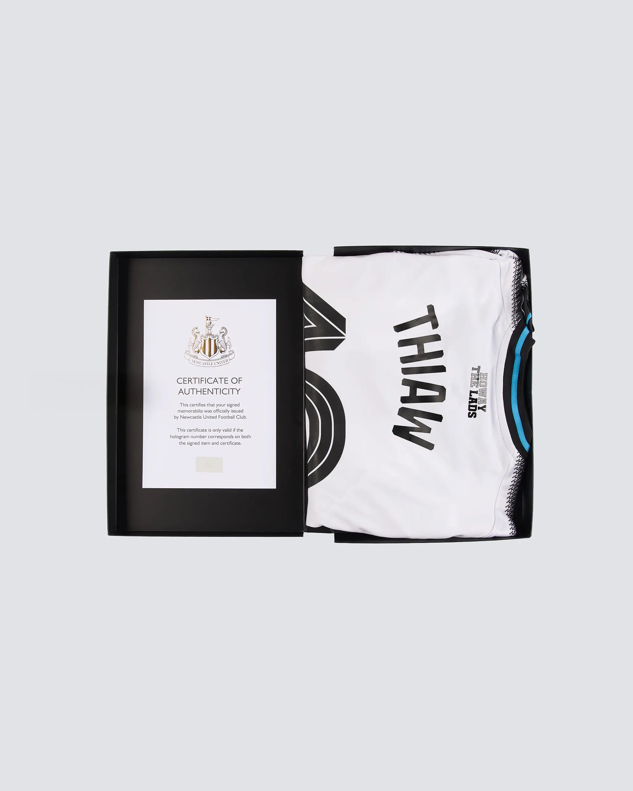 Newcastle United THIAW 25/26 Boxed Home Signed Shirt