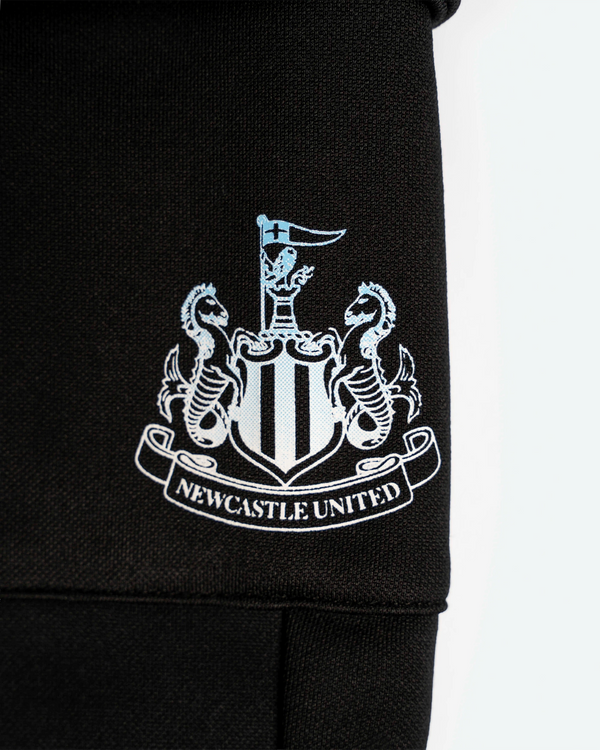 Newcastle United Boy's Black Joggers with Blue Ombre Crest