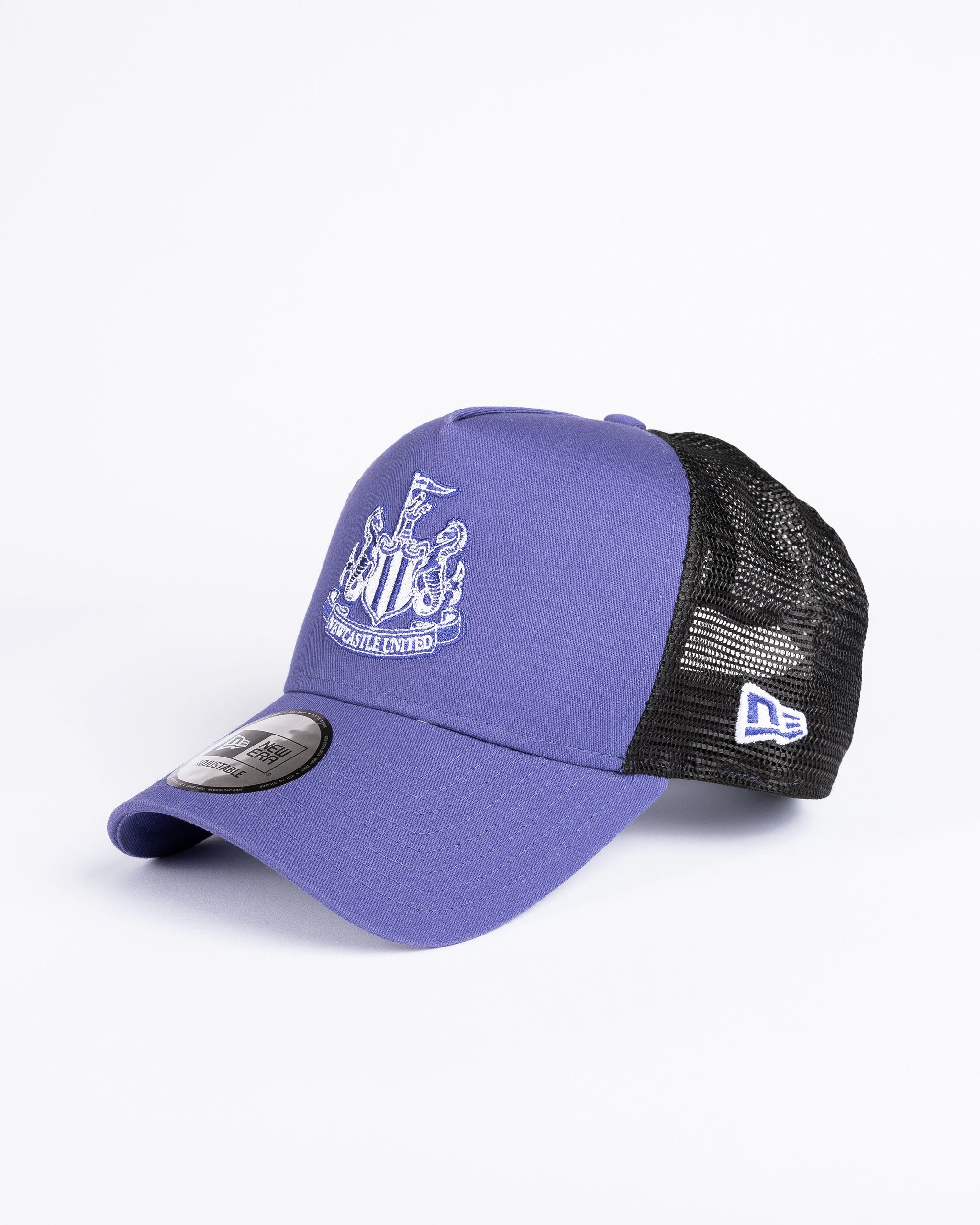 Newcastle United New Era Purple E-Frame Trucker Adjustable Cap