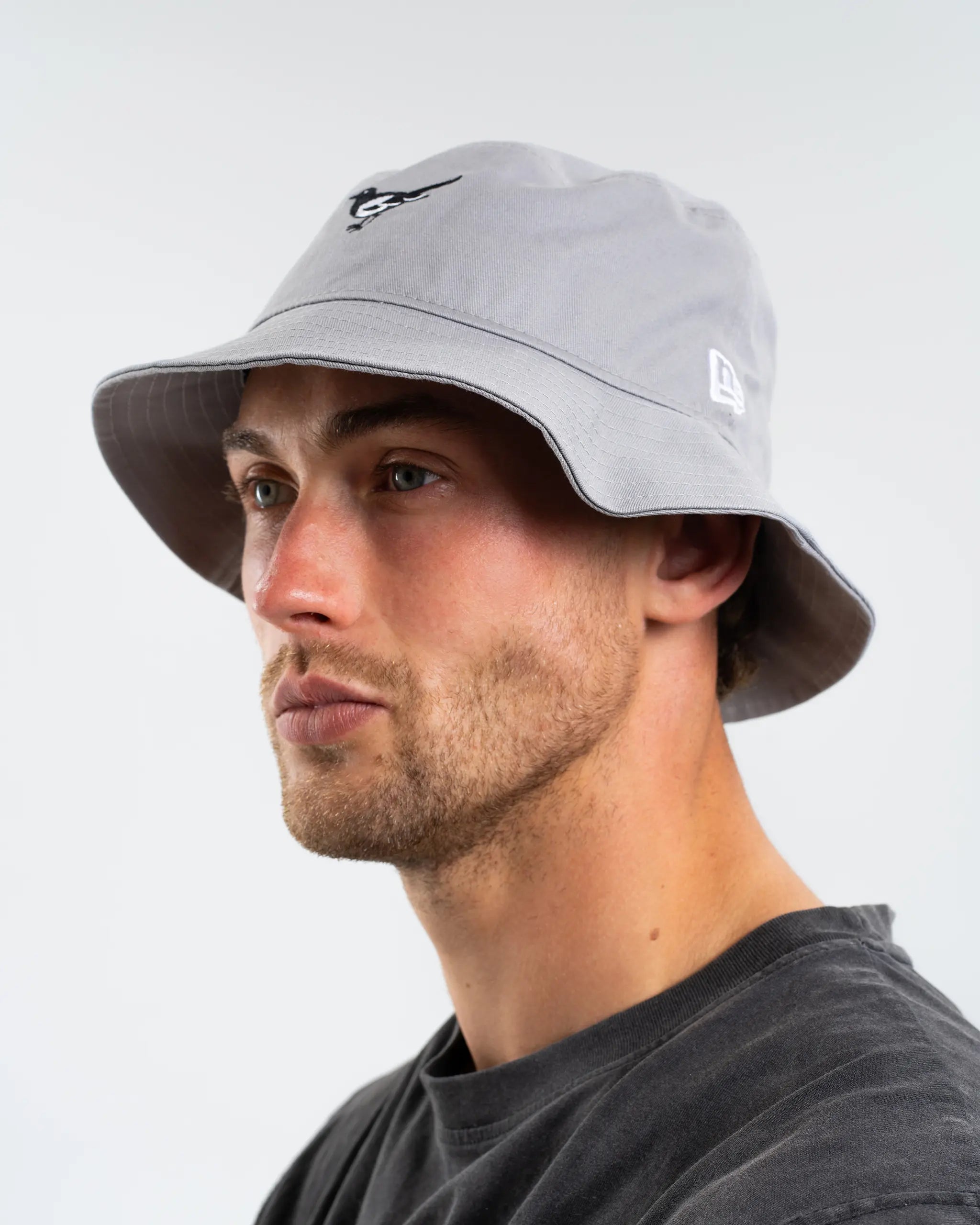 Newcastle United New Era Grey Magpie Bucket Hat