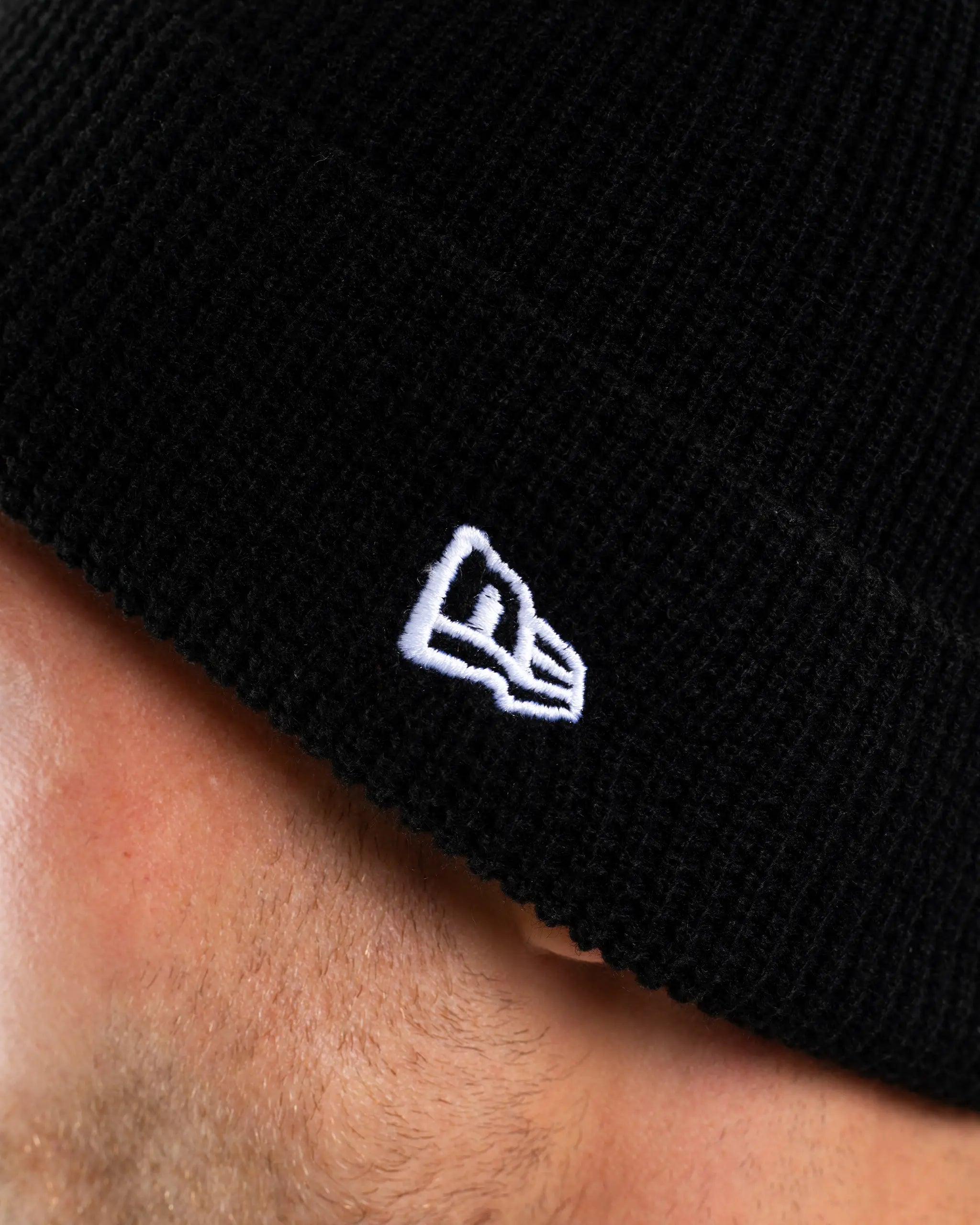 Newcastle United New Era Black Waffle Beanie