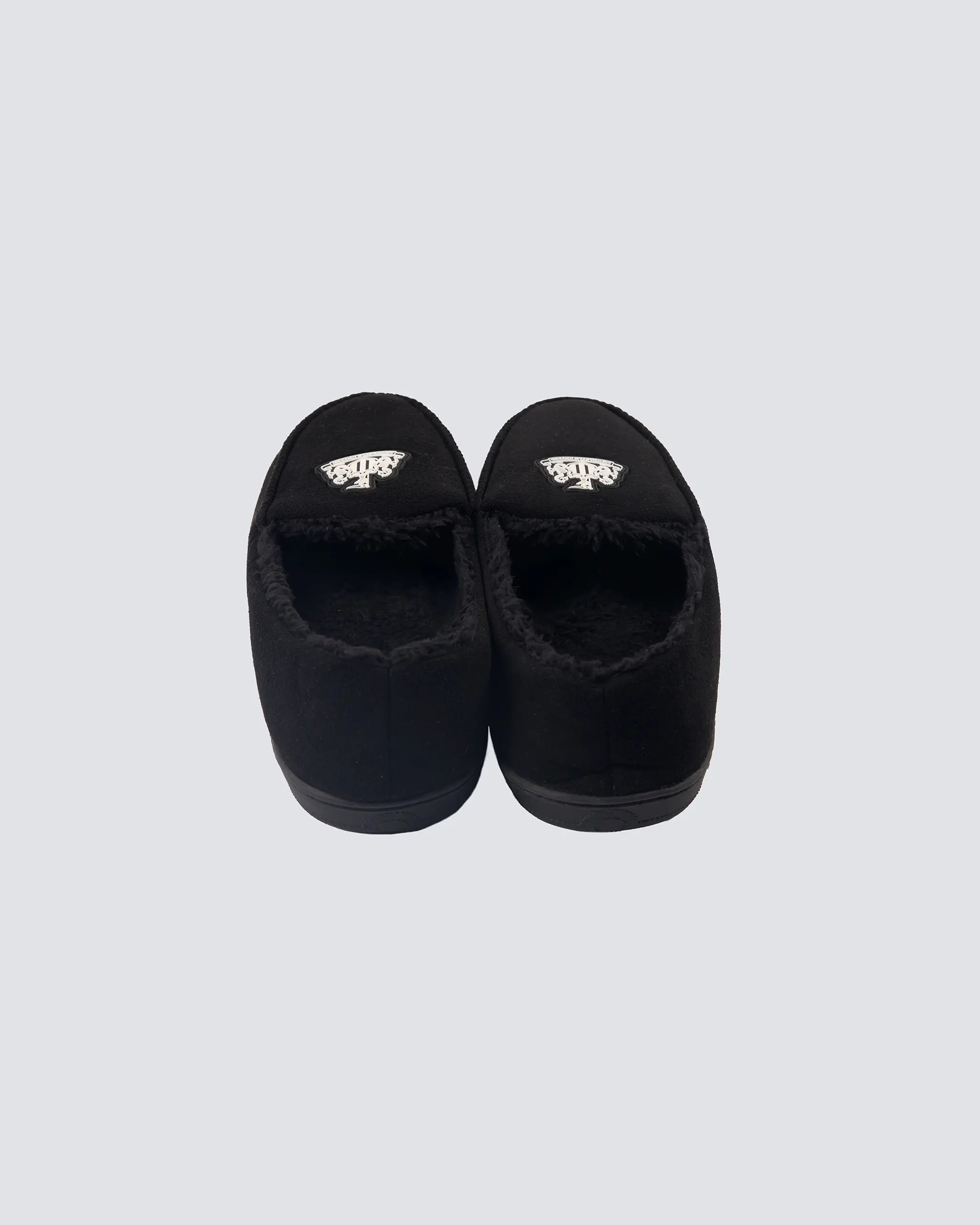 Newcastle United Adult's Black Fleece Lined Slippers