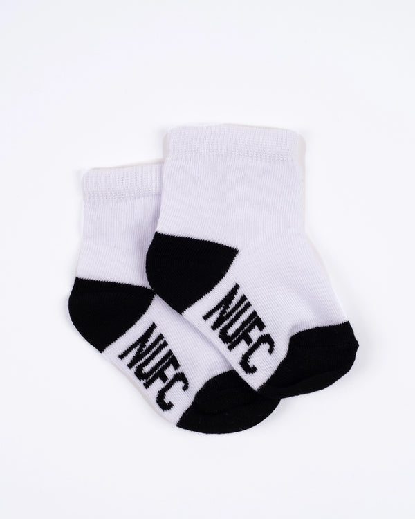 Newcastle United 2 Pack Block Coloured Baby Socks
