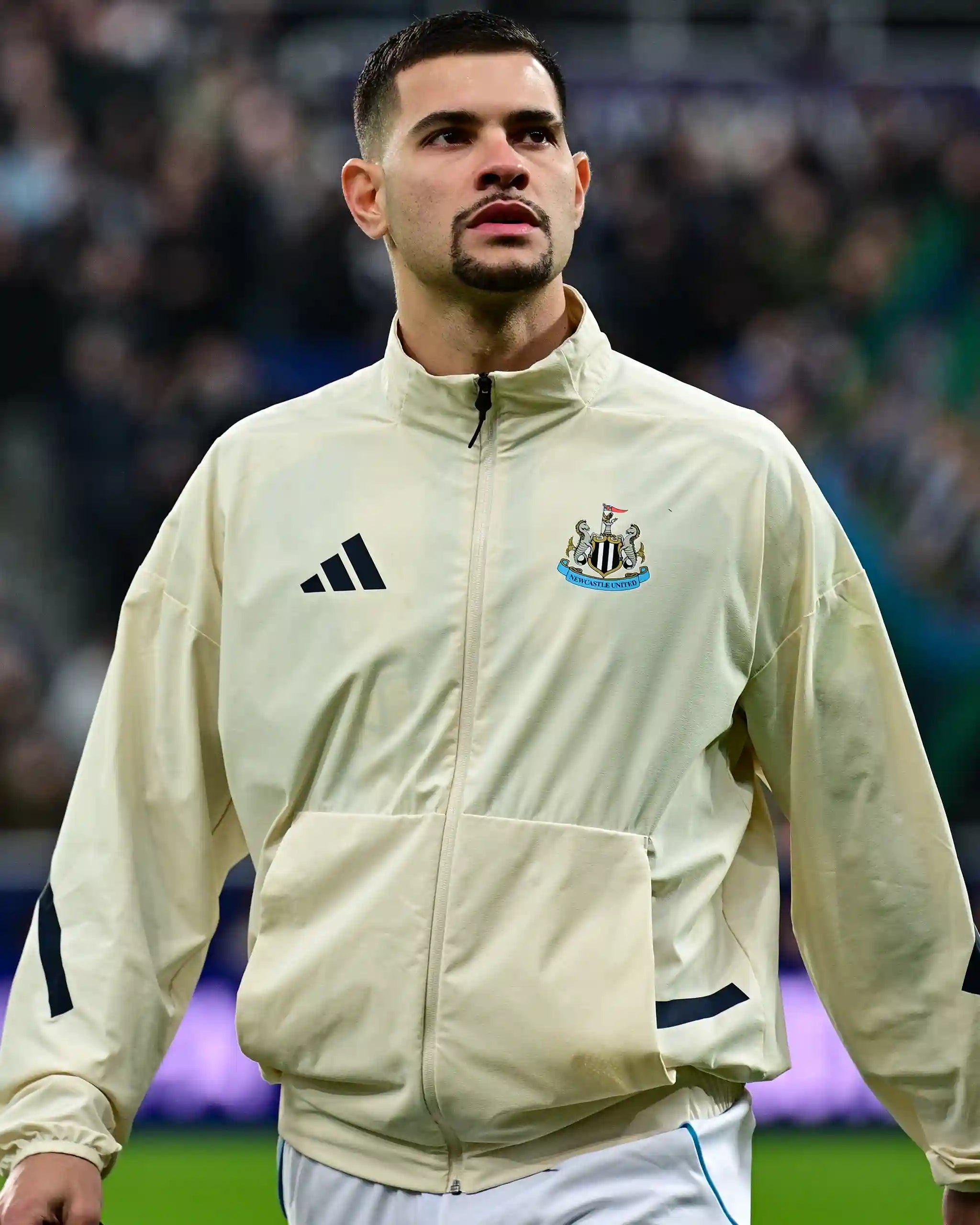 Newcastle United adidas 25/26 Off White Anthem Jacket