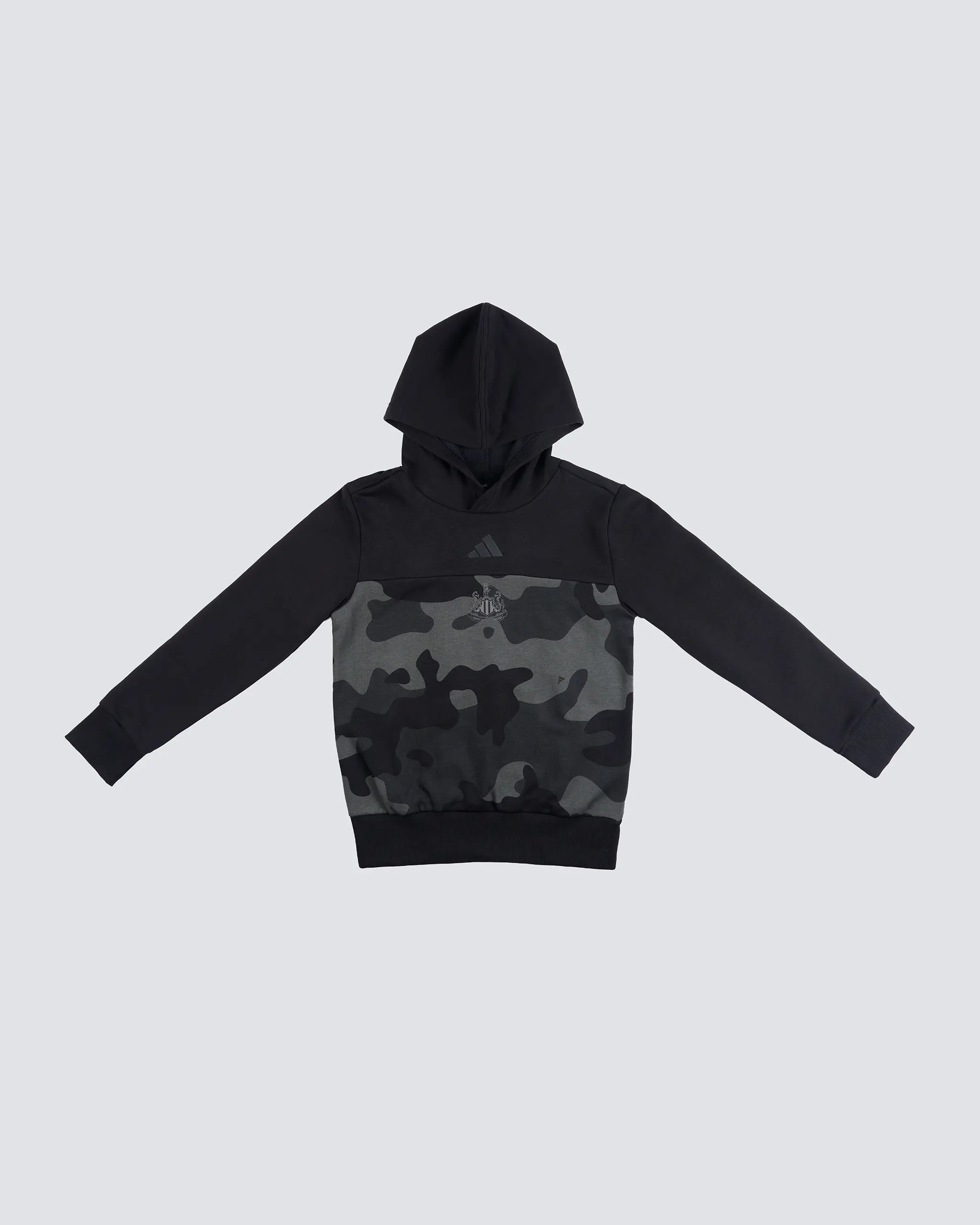 Newcastle United adidas Kid's Black Camo Hoodie