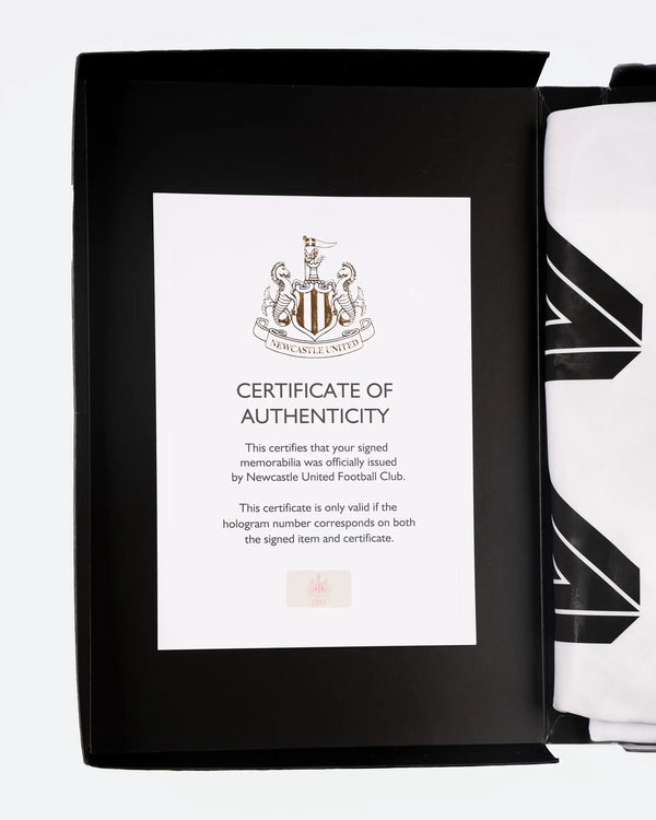 Newcastle United BARNES 25/26 Boxed Home Signed Shirt