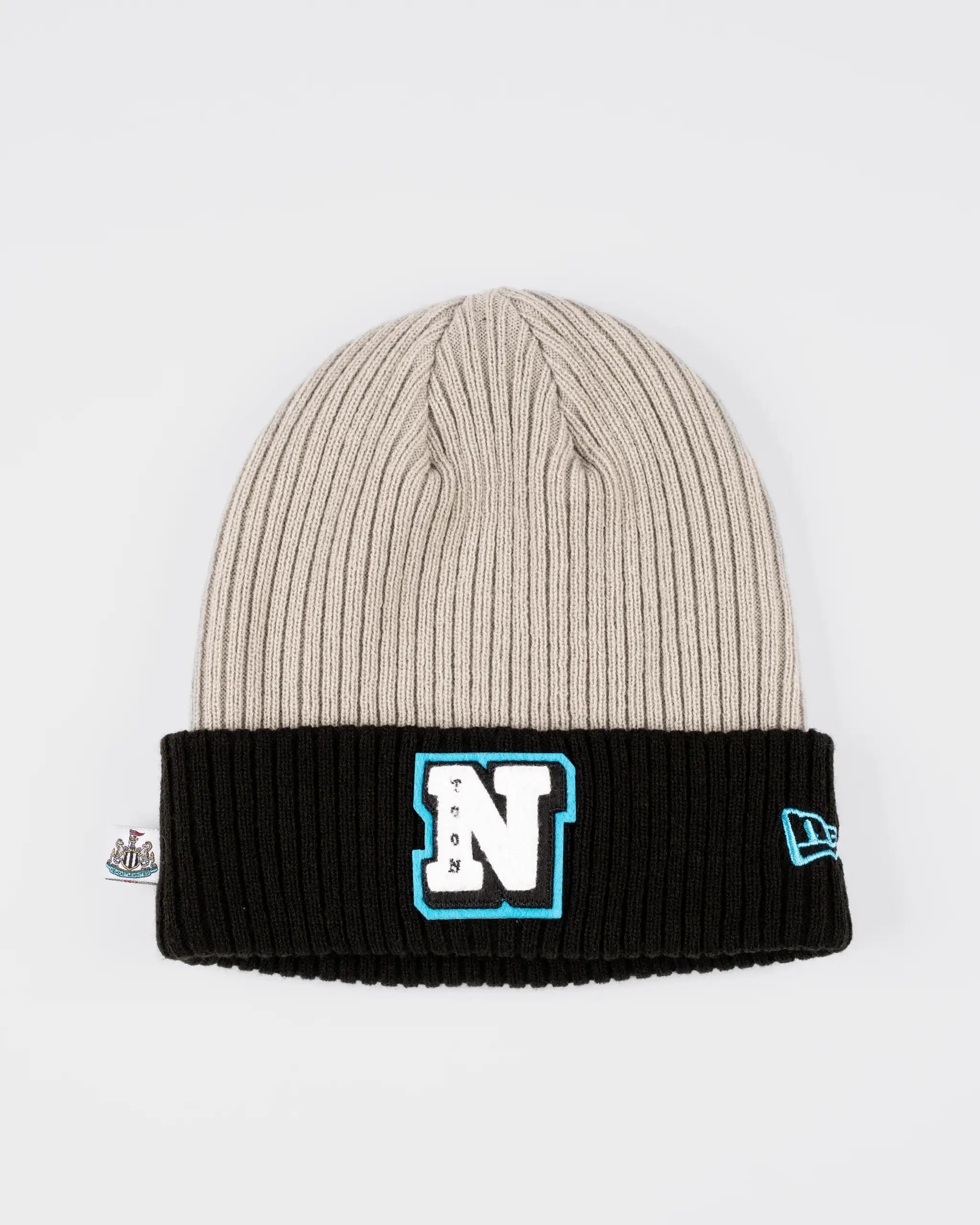 Newcastle United New Era Youth Patch Cuff Grey Beanie