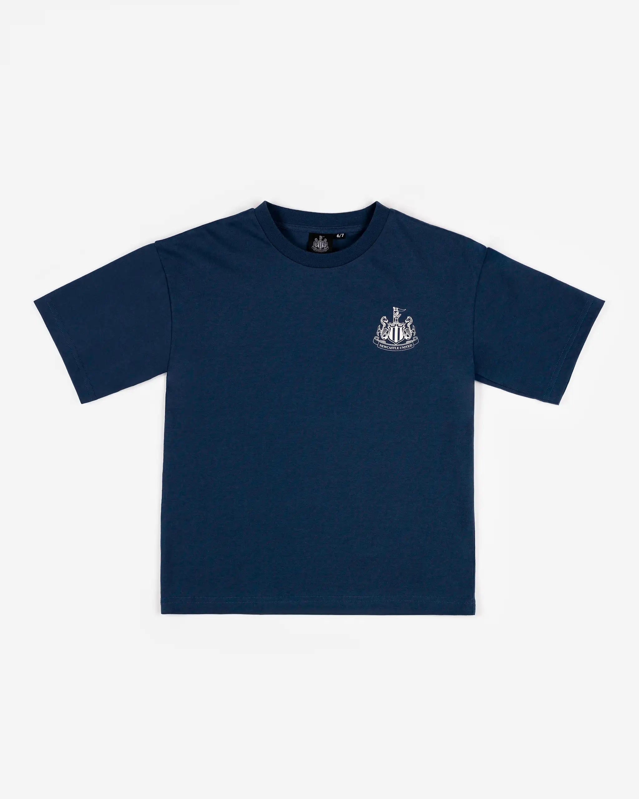 Newcastle United Boy's Navy NUFC Print T-Shirt