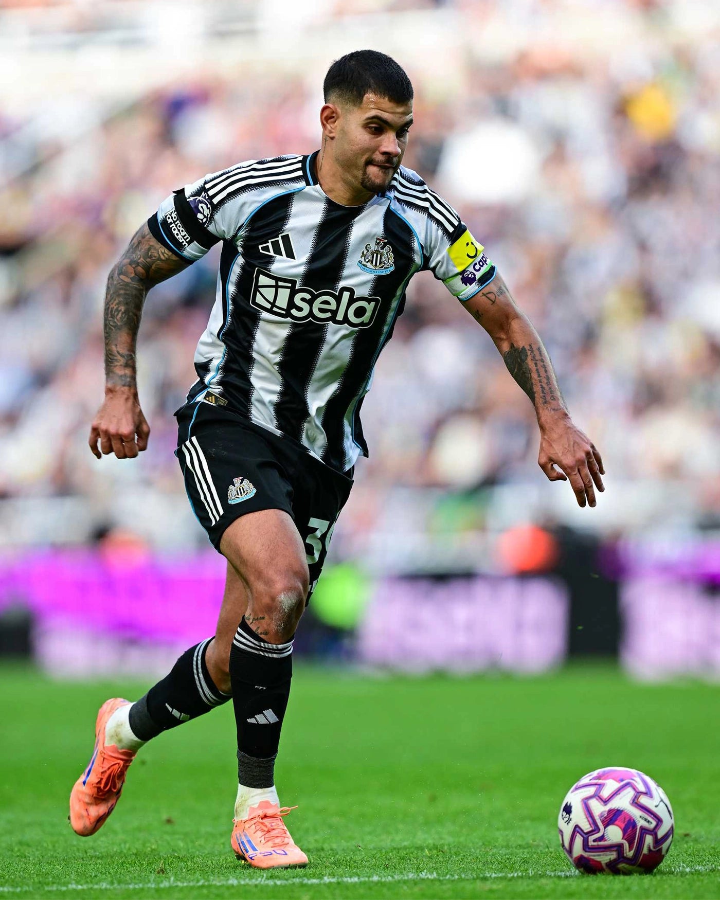 Newcastle United BRUNO G. 25/26 Match Worn Signed Shirt - Nottingham Forest (H)