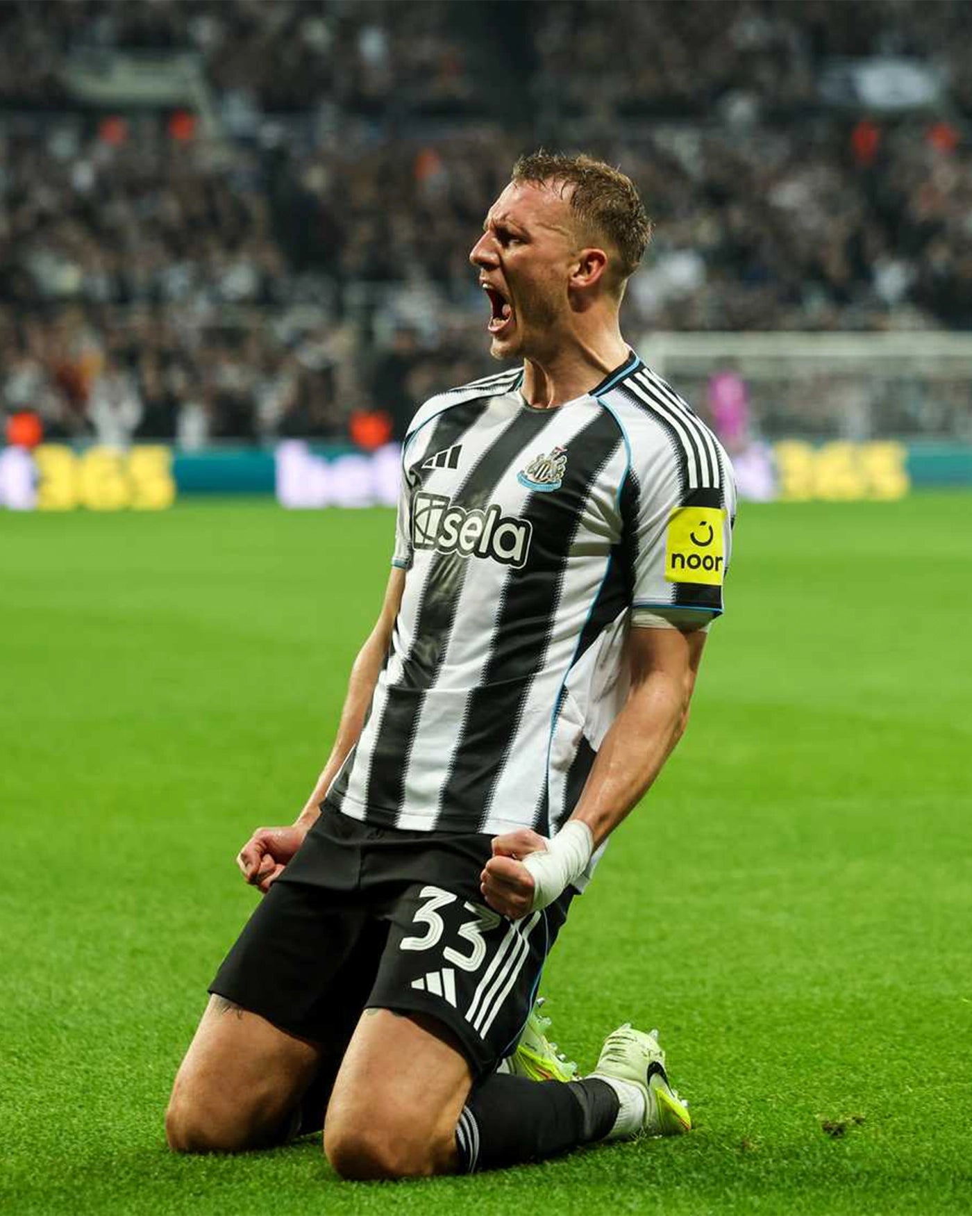 Newcastle United BURN 25/26 Match Worn Signed Shirt - Bilbao (H)