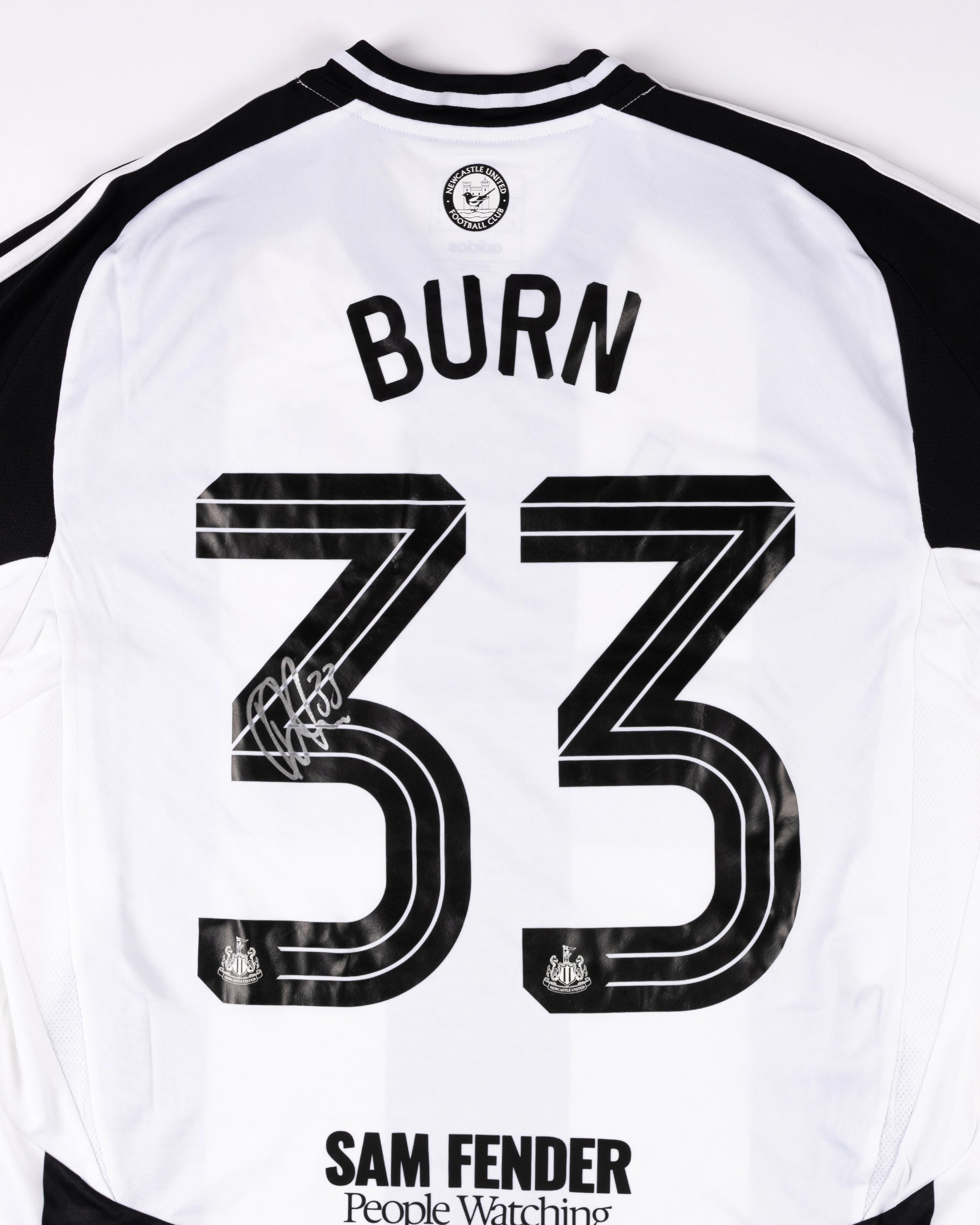 Newcastle United BURN 24/25 Signed Carabao Cup Home Shirt