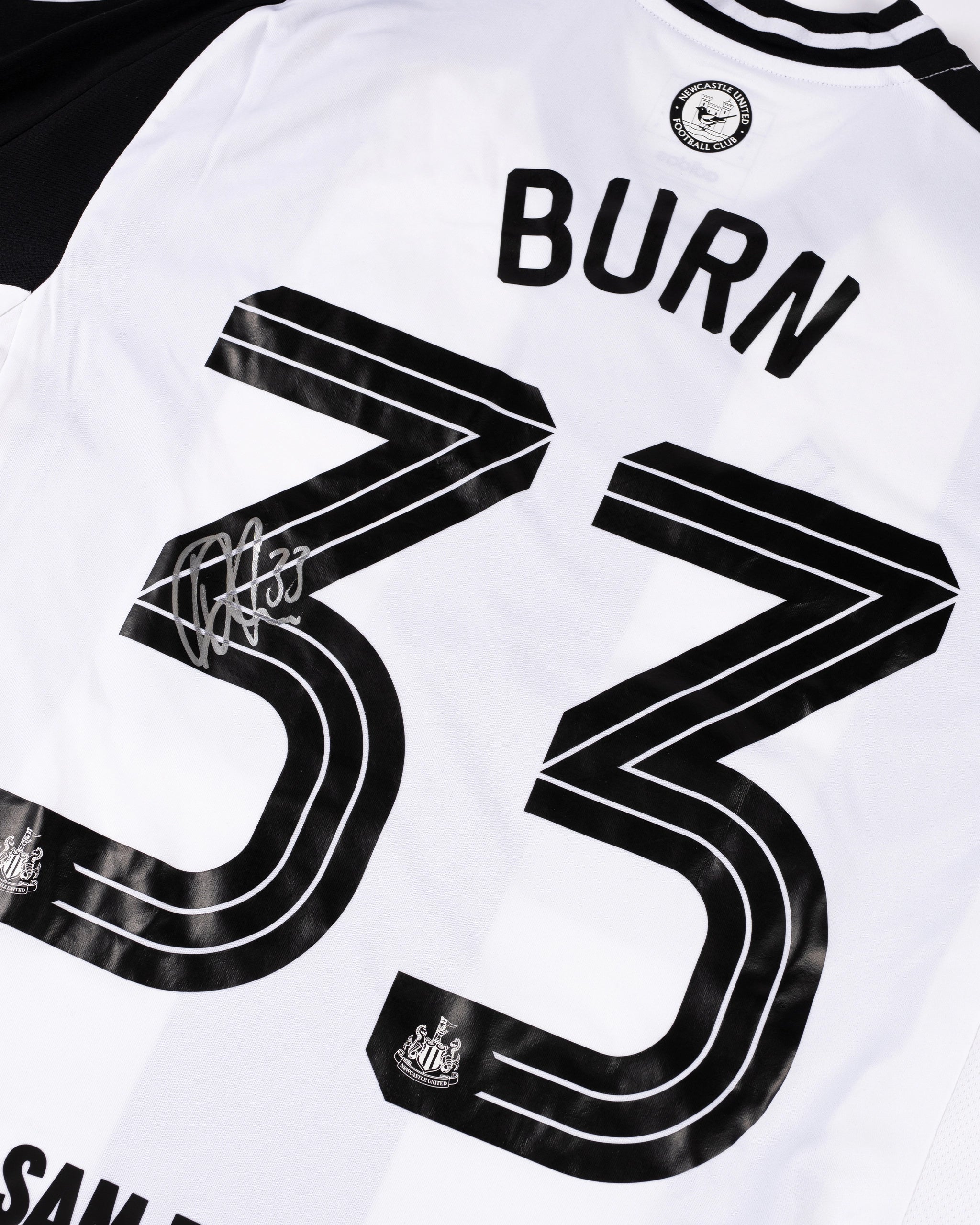 Newcastle United BURN 24/25 Signed Carabao Cup Home Shirt
