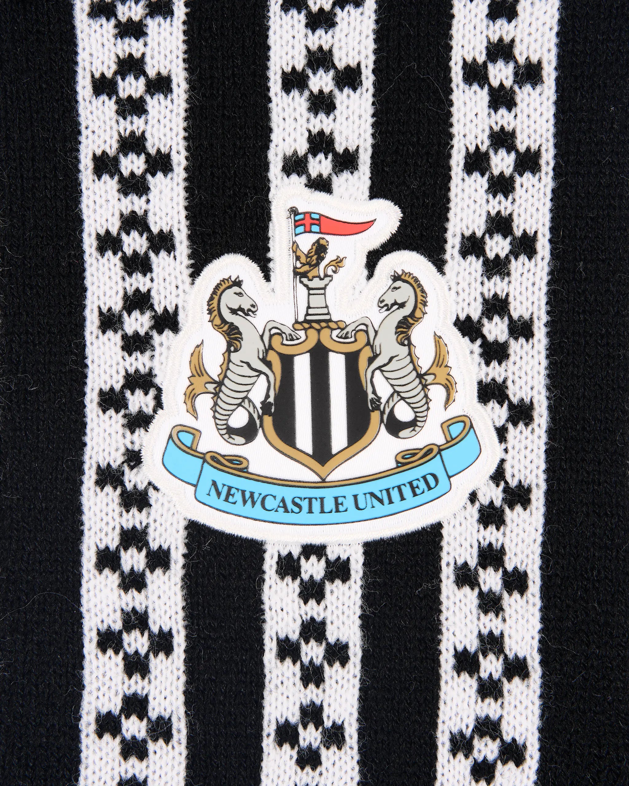 Newcastle United Kids Striped Christmas Jumper