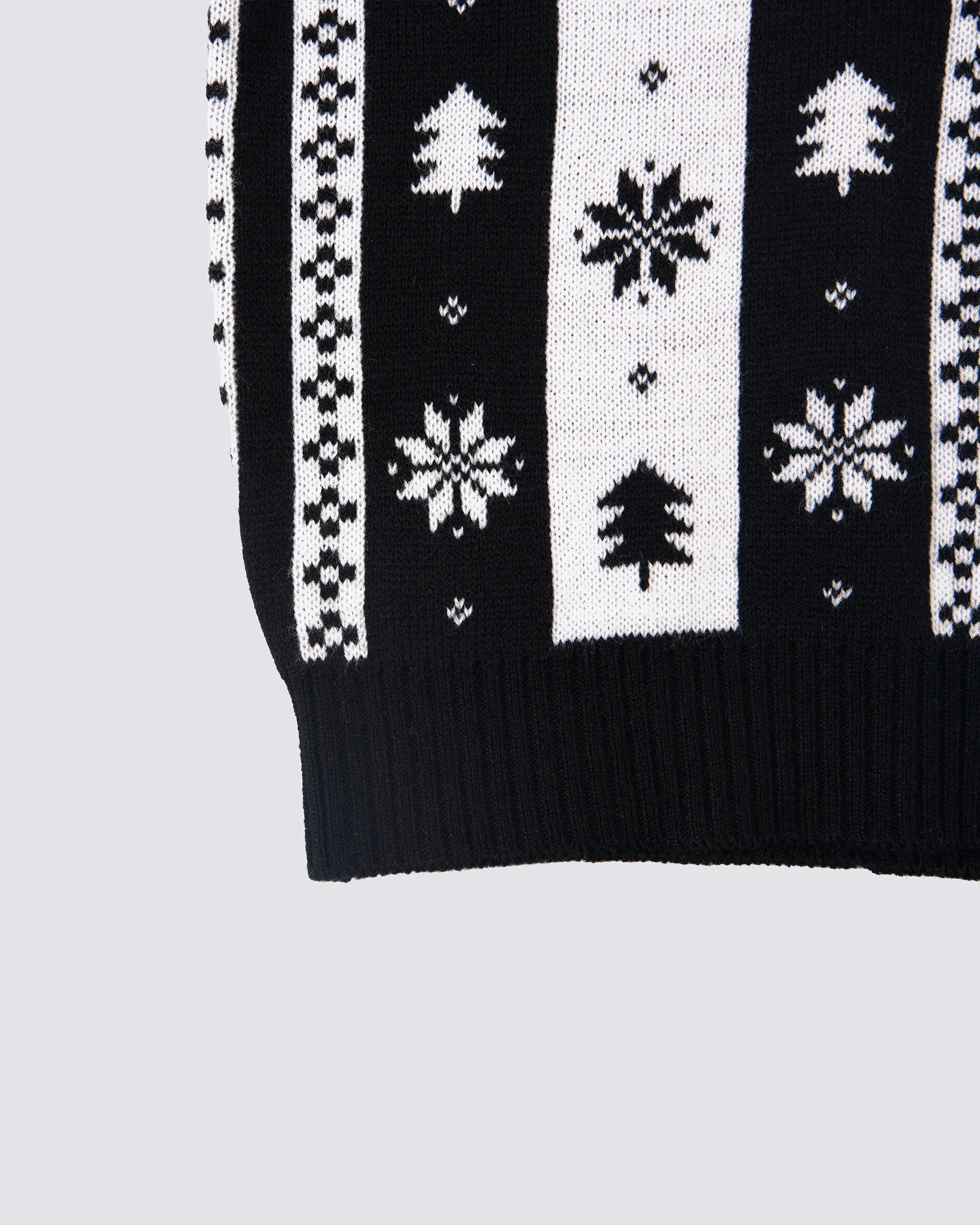 Newcastle United Kids Striped Christmas Jumper