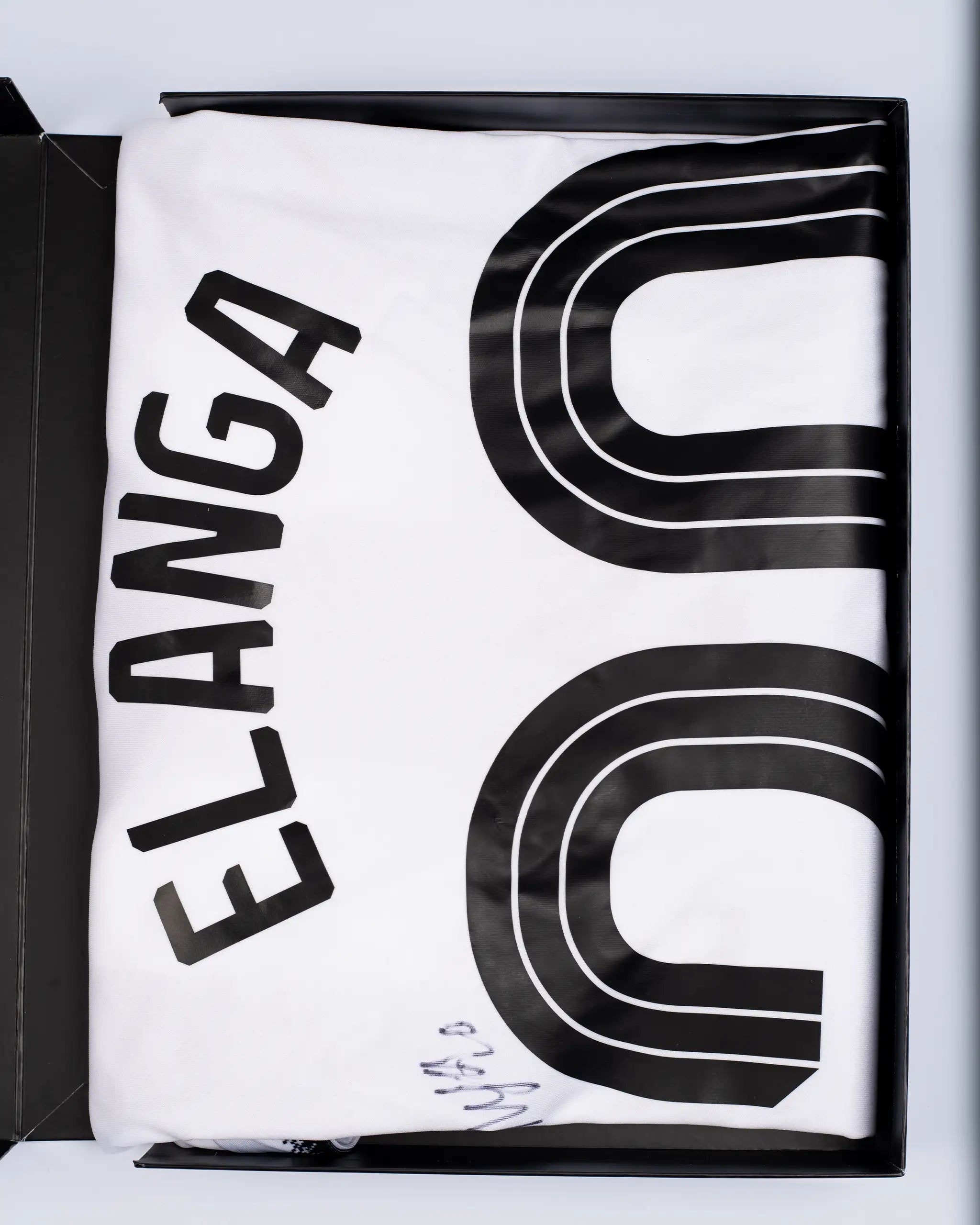 Newcastle United ELANGA 25/26 Boxed Signed Home Shirt