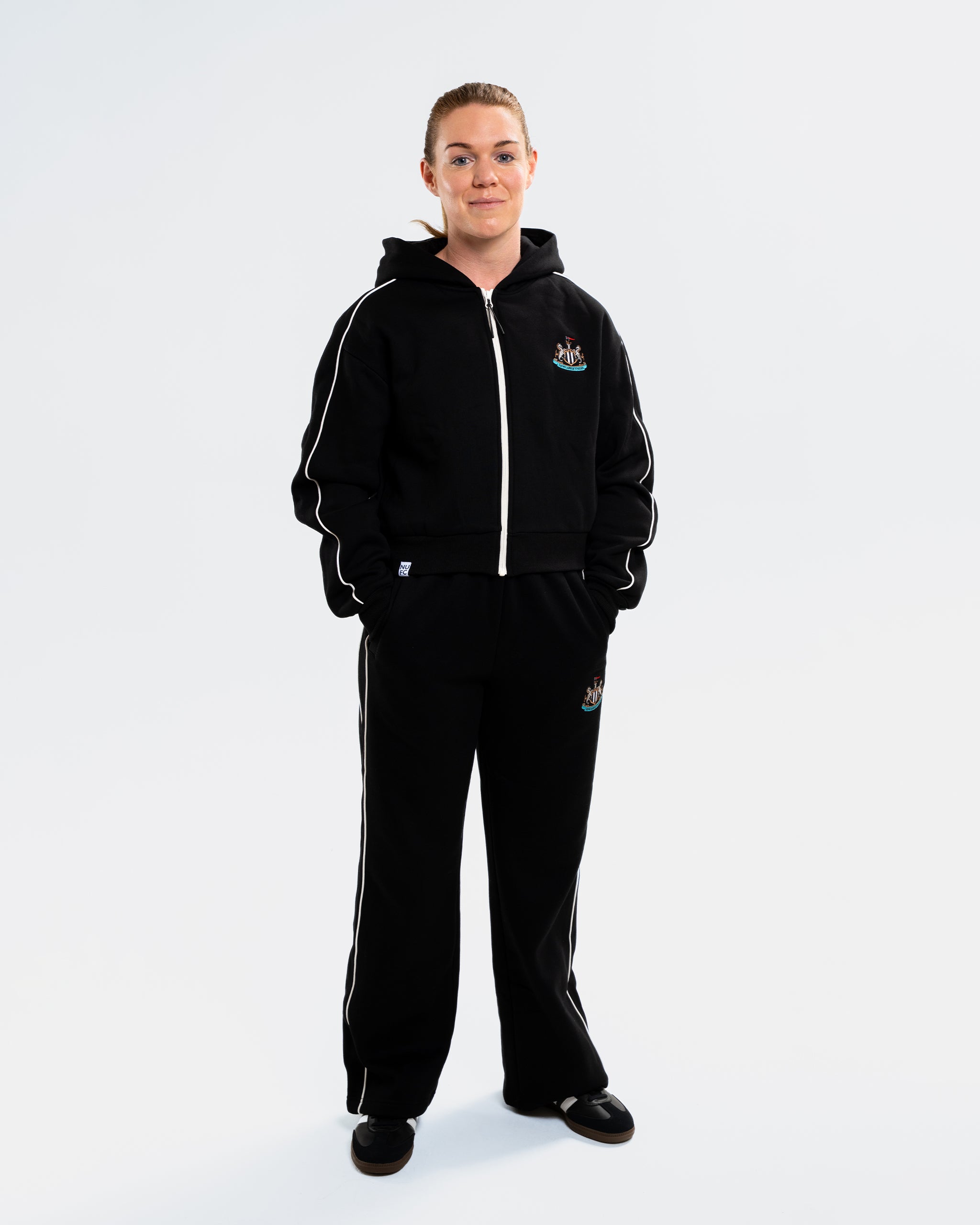 Newcastle United Women's St. James' Studio Black Wide Leg Joggers