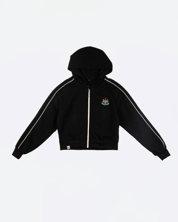 Newcastle United Women's St. James' Studio Black Cropped Hoodie
