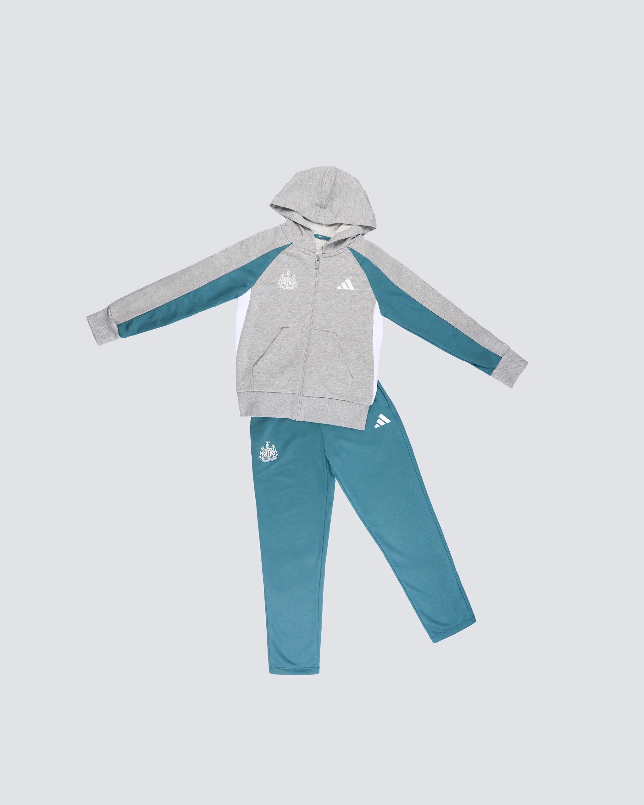 Newcastle United adidas Kid's Grey and Teal Tracksuit