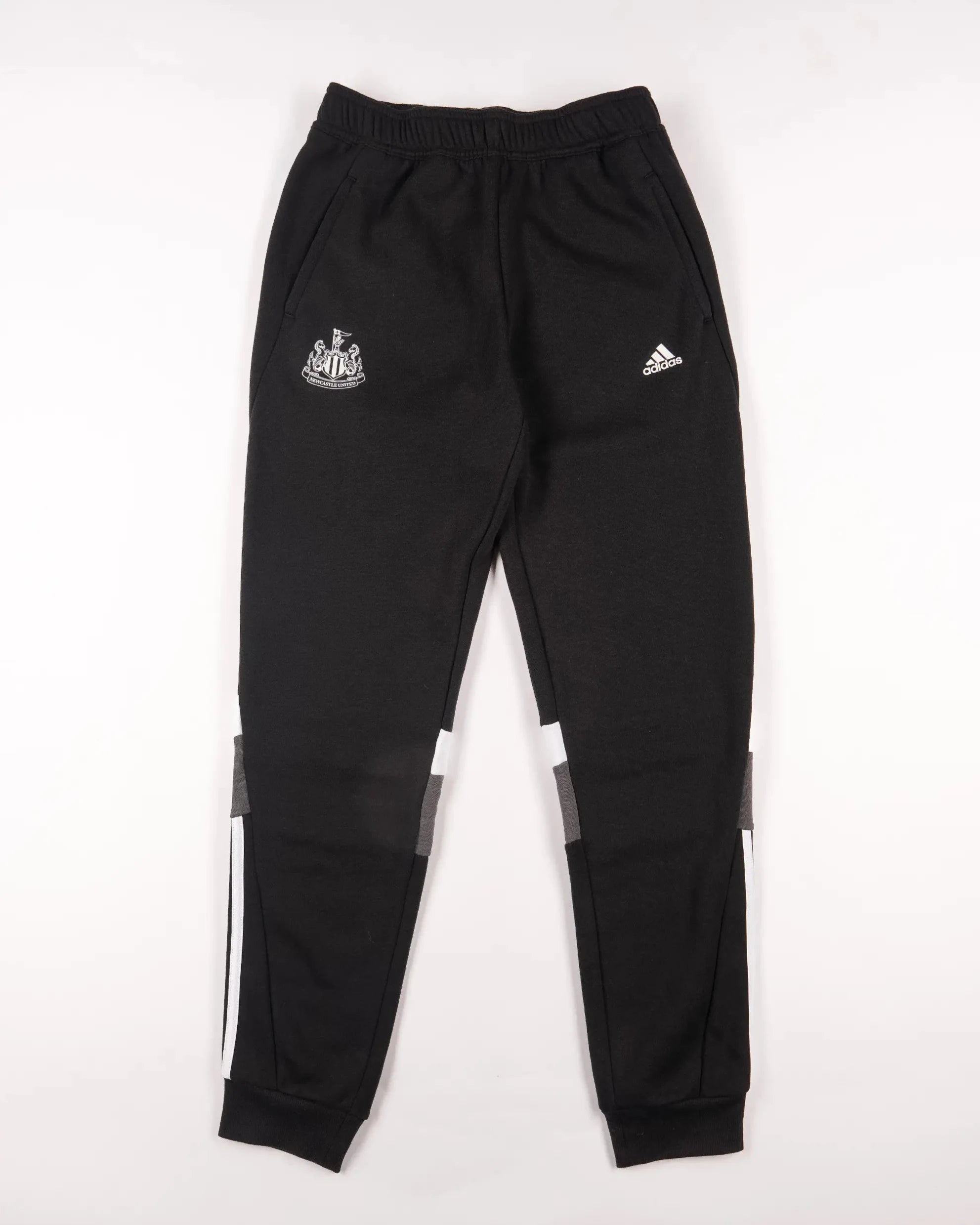 Adidas black 3 stripe pants on sale