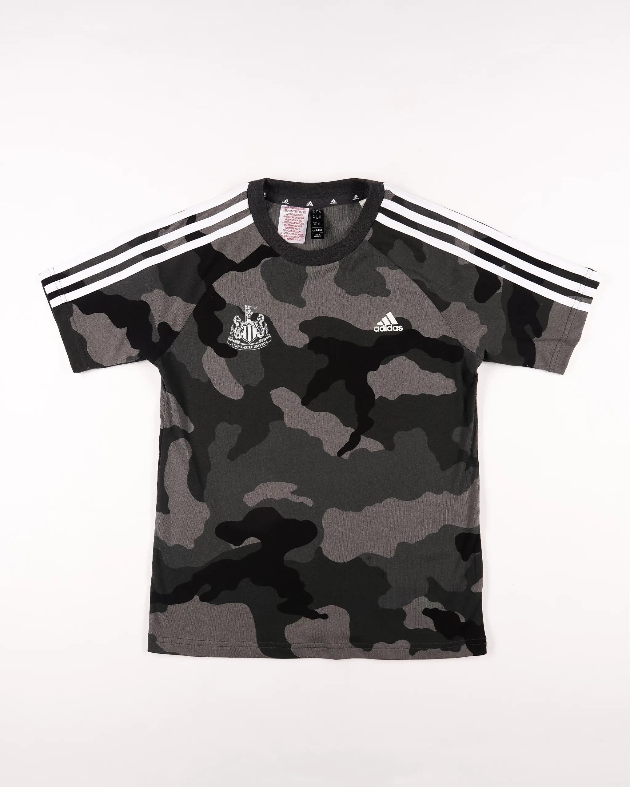 Newcastle United adidas Kids' Essentials Allover Printed Grey T-Shirt