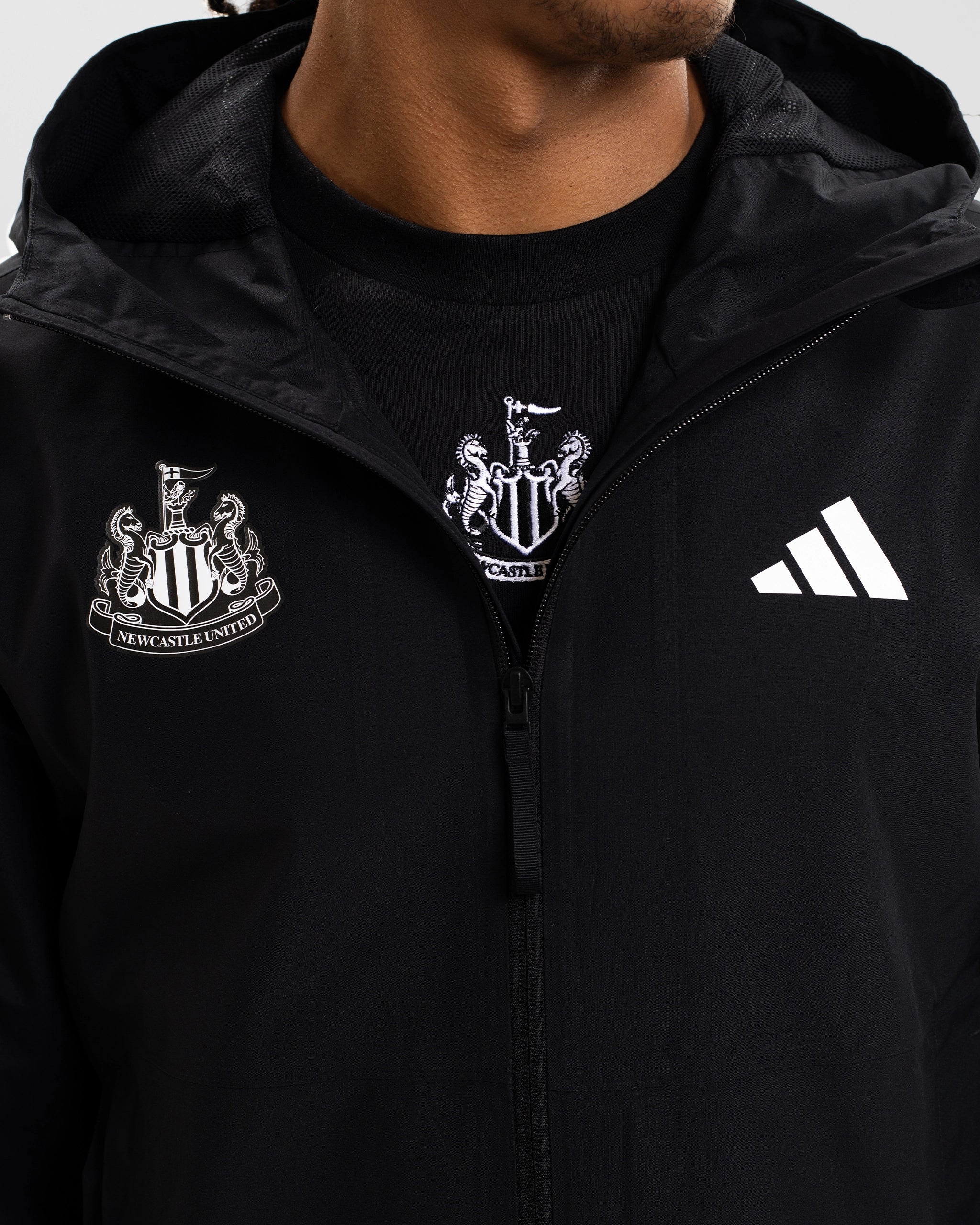 Newcastle United adidas ESS Black Jacket