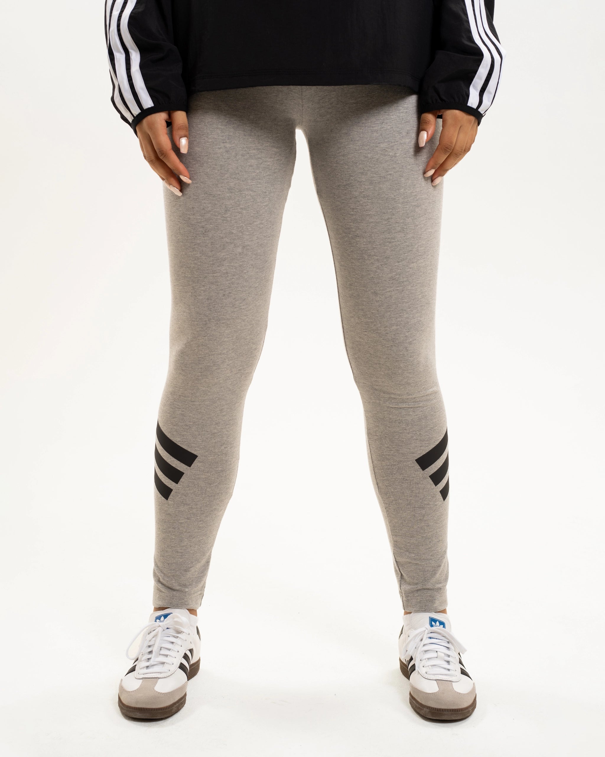 Newcastle United adidas Women's 3-Stripe Grey Leggings