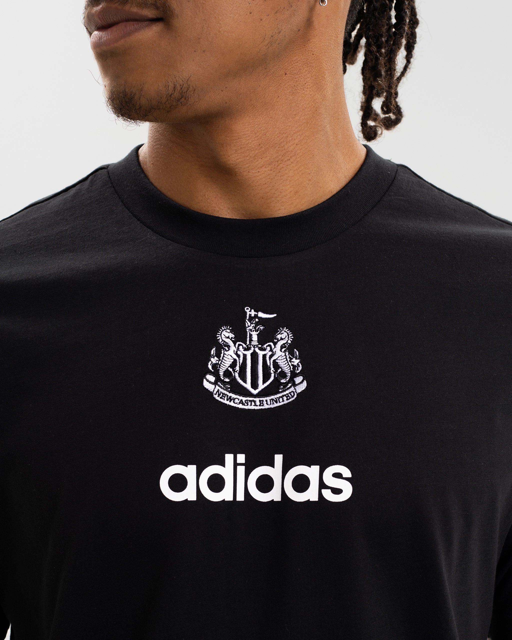 Newcastle United adidas Men's Black Tee