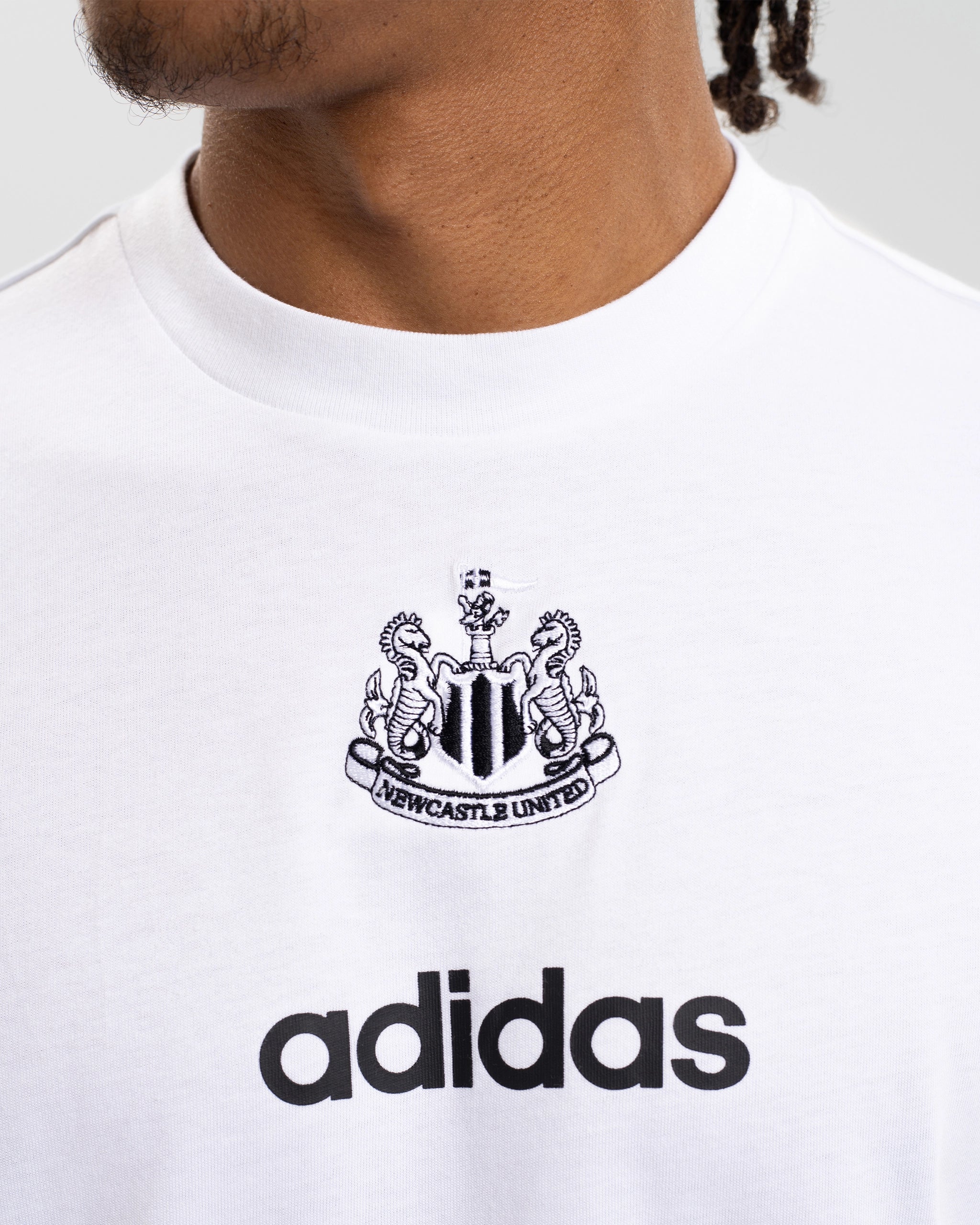 Newcastle United adidas Men's White Tee