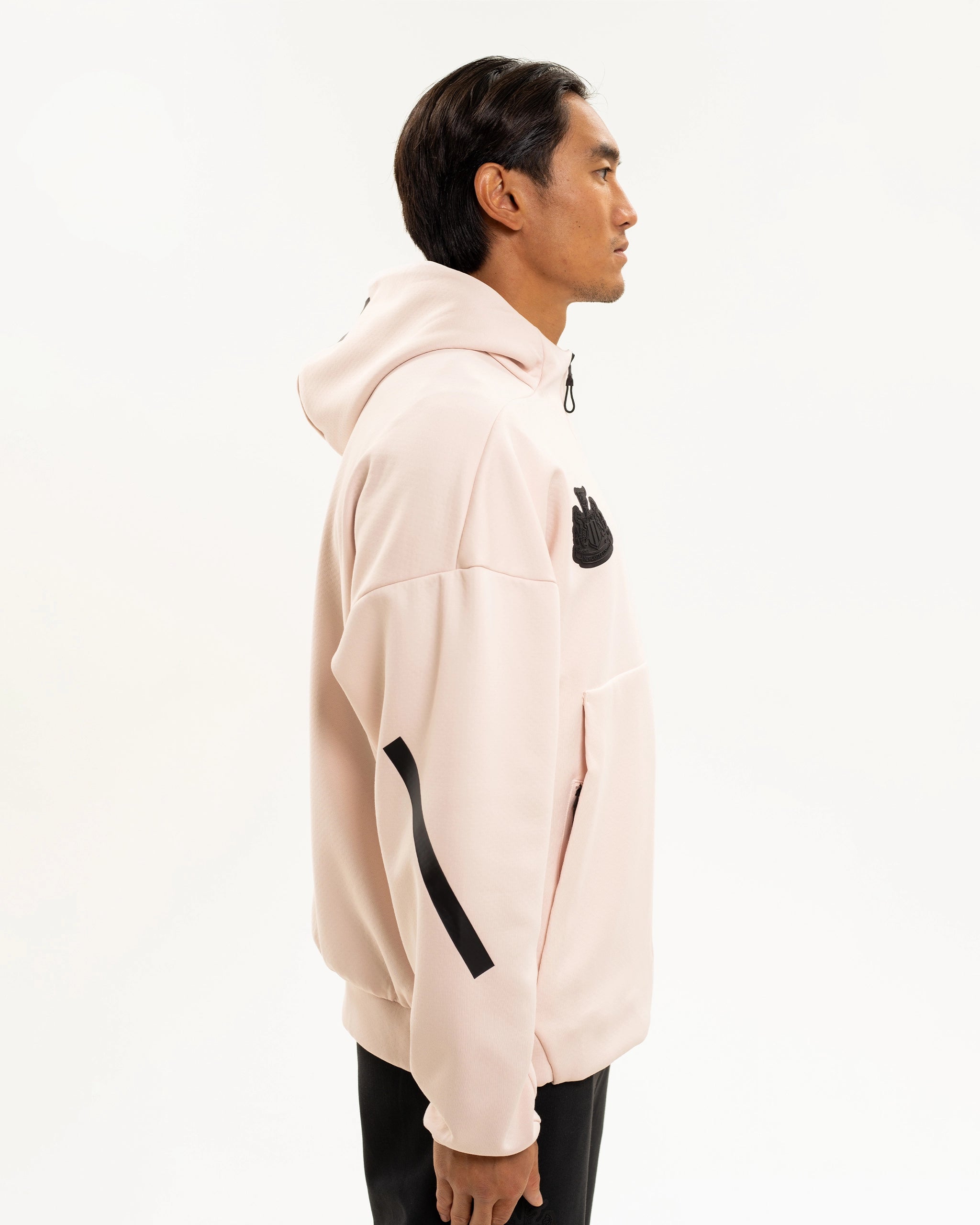 Newcastle United adidas Men's Z.N.E. Pink Full Zip Hoodie