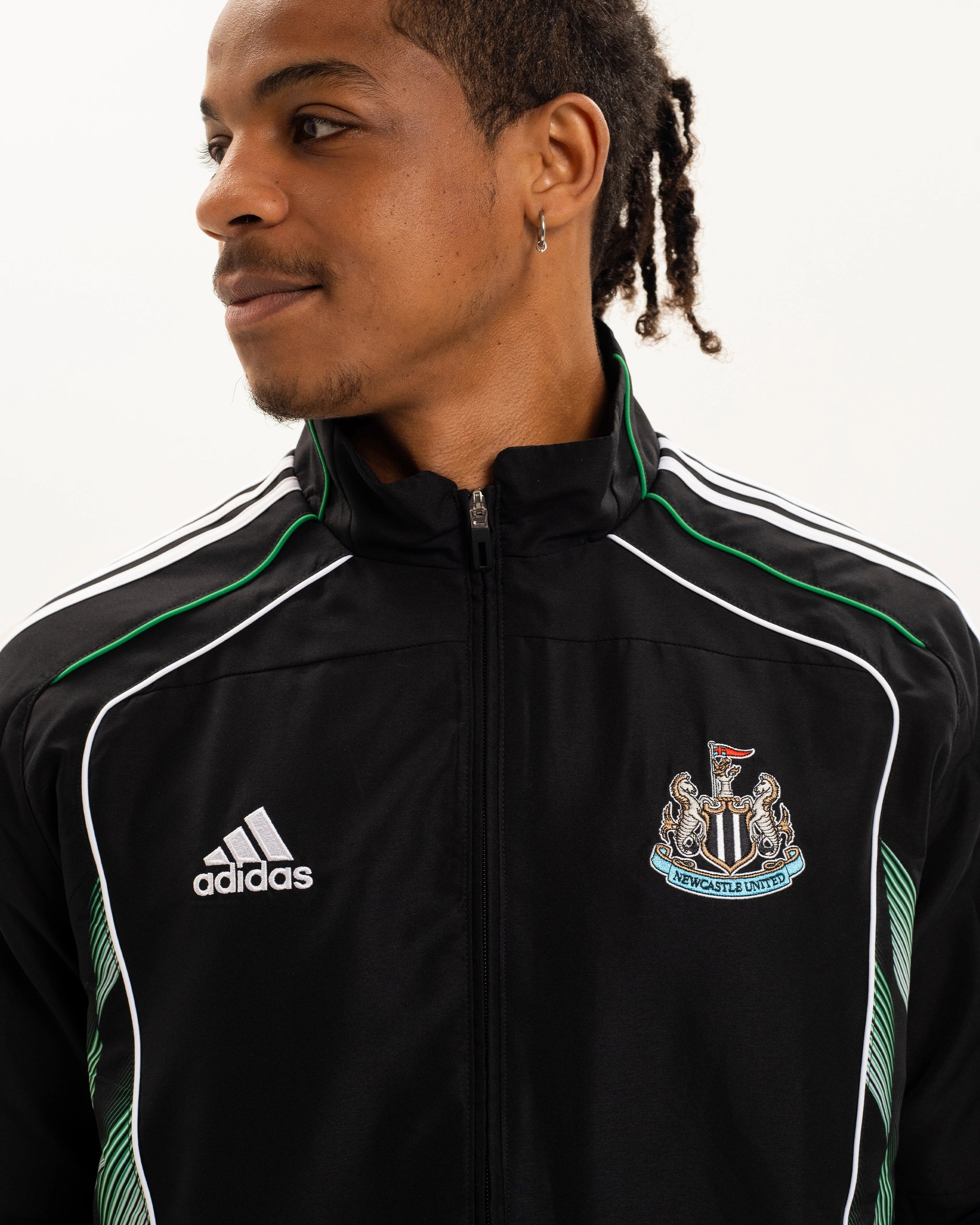 Newcastle United adidas Men's Urban Purist Black Track Top