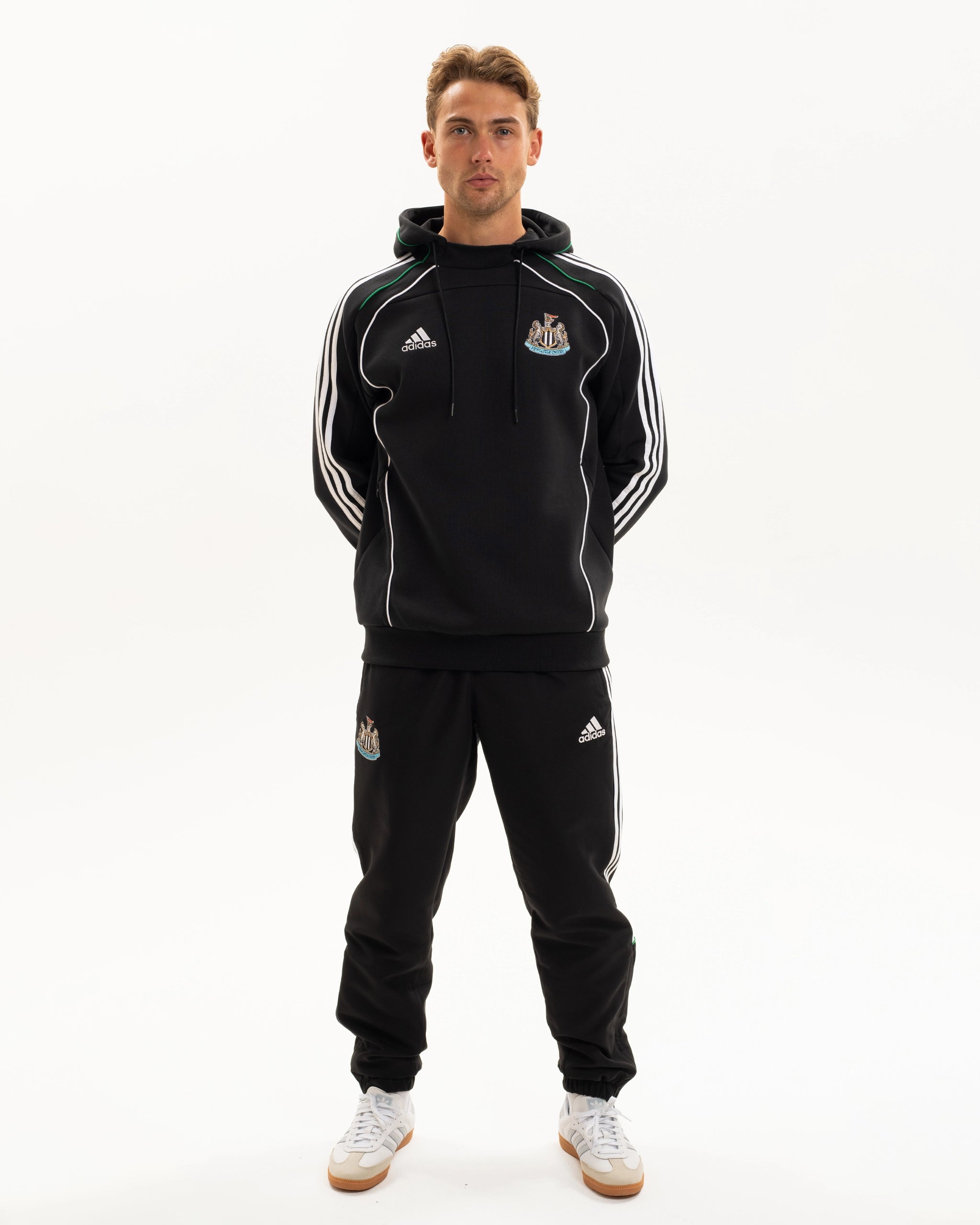 Newcastle United adidas Men's Urban Purist Black Doubleknit Hoodie