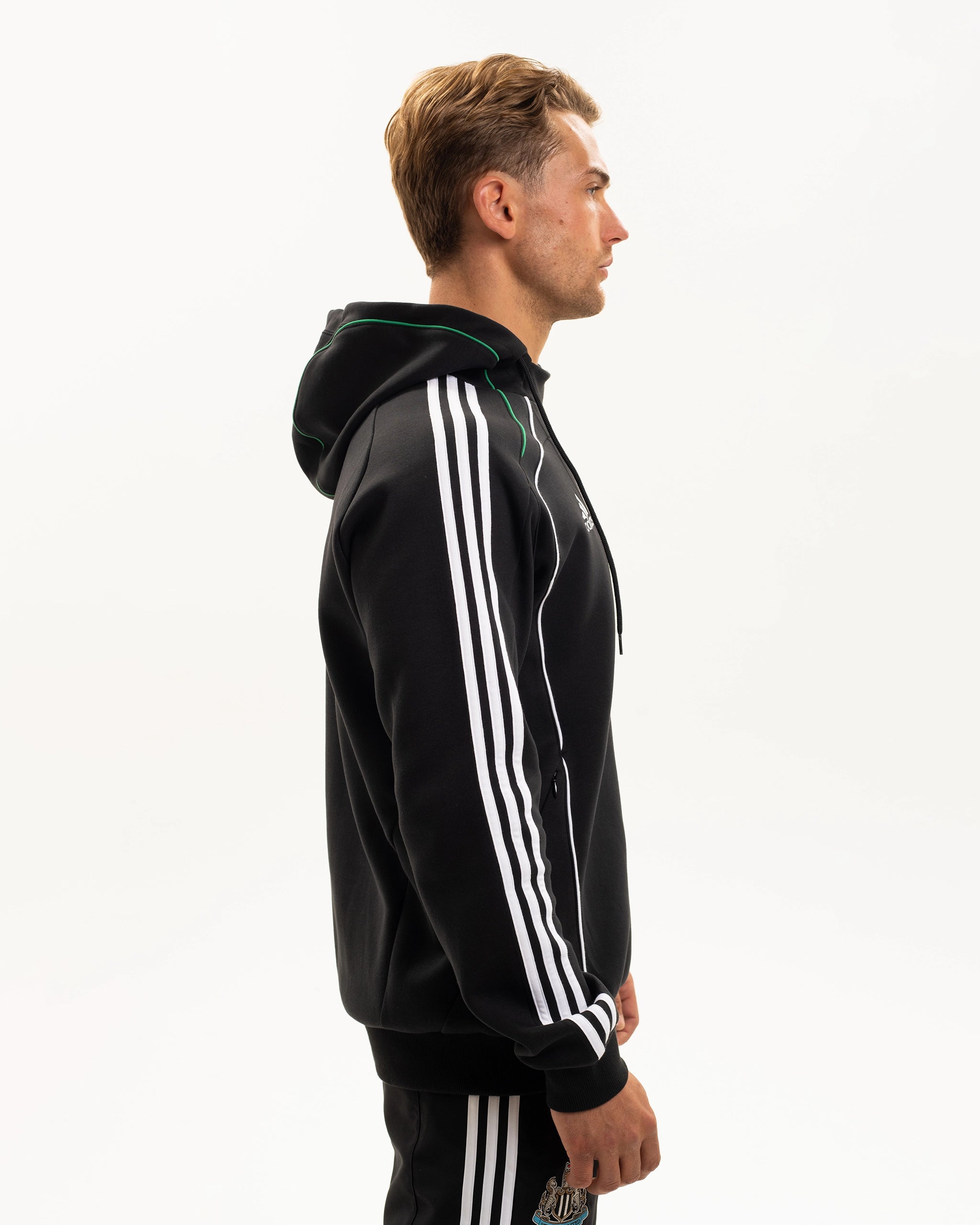 Newcastle United adidas Men's Urban Purist Black Doubleknit Hoodie