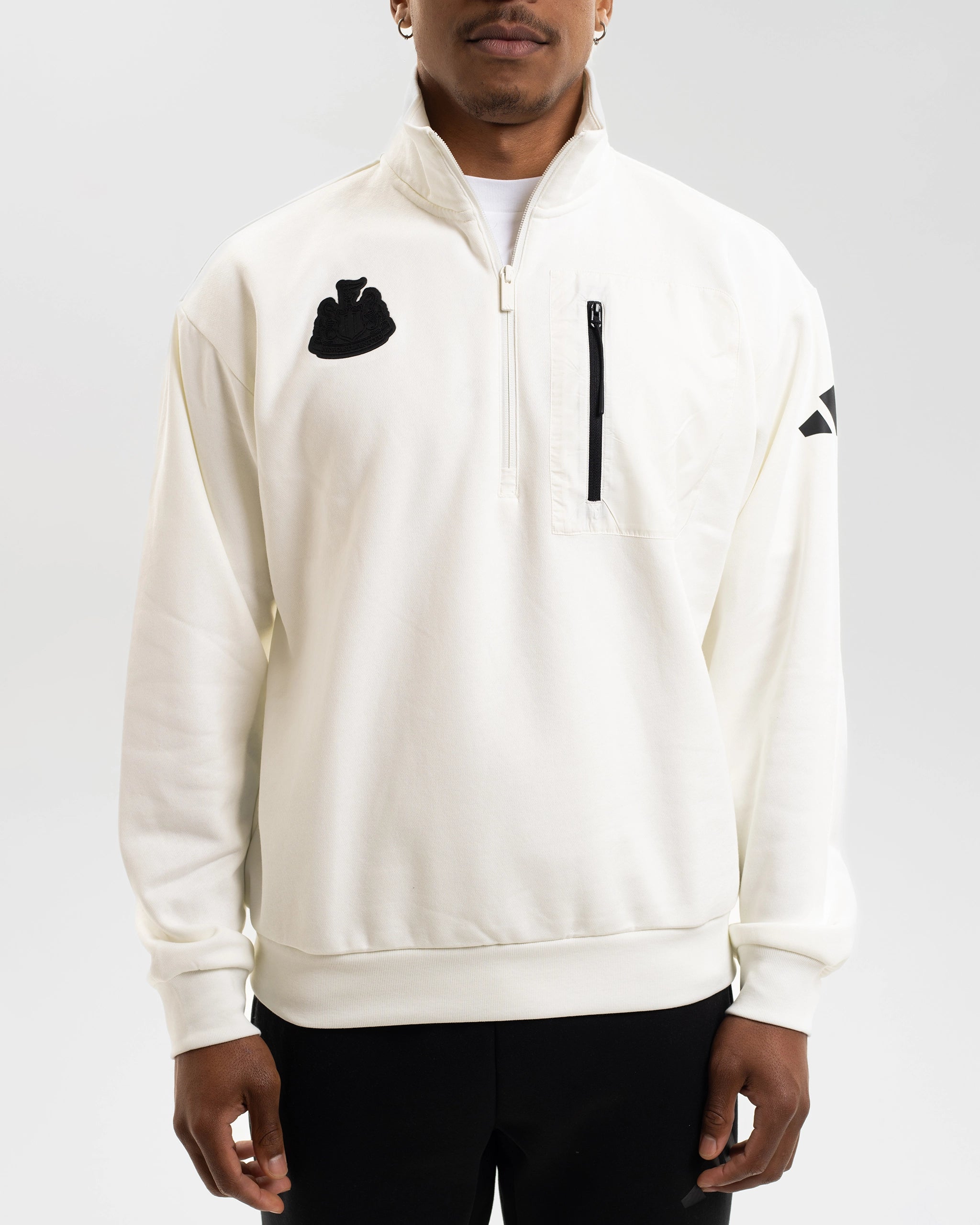 Newcastle United adidas Men's Off White Sweatshirt