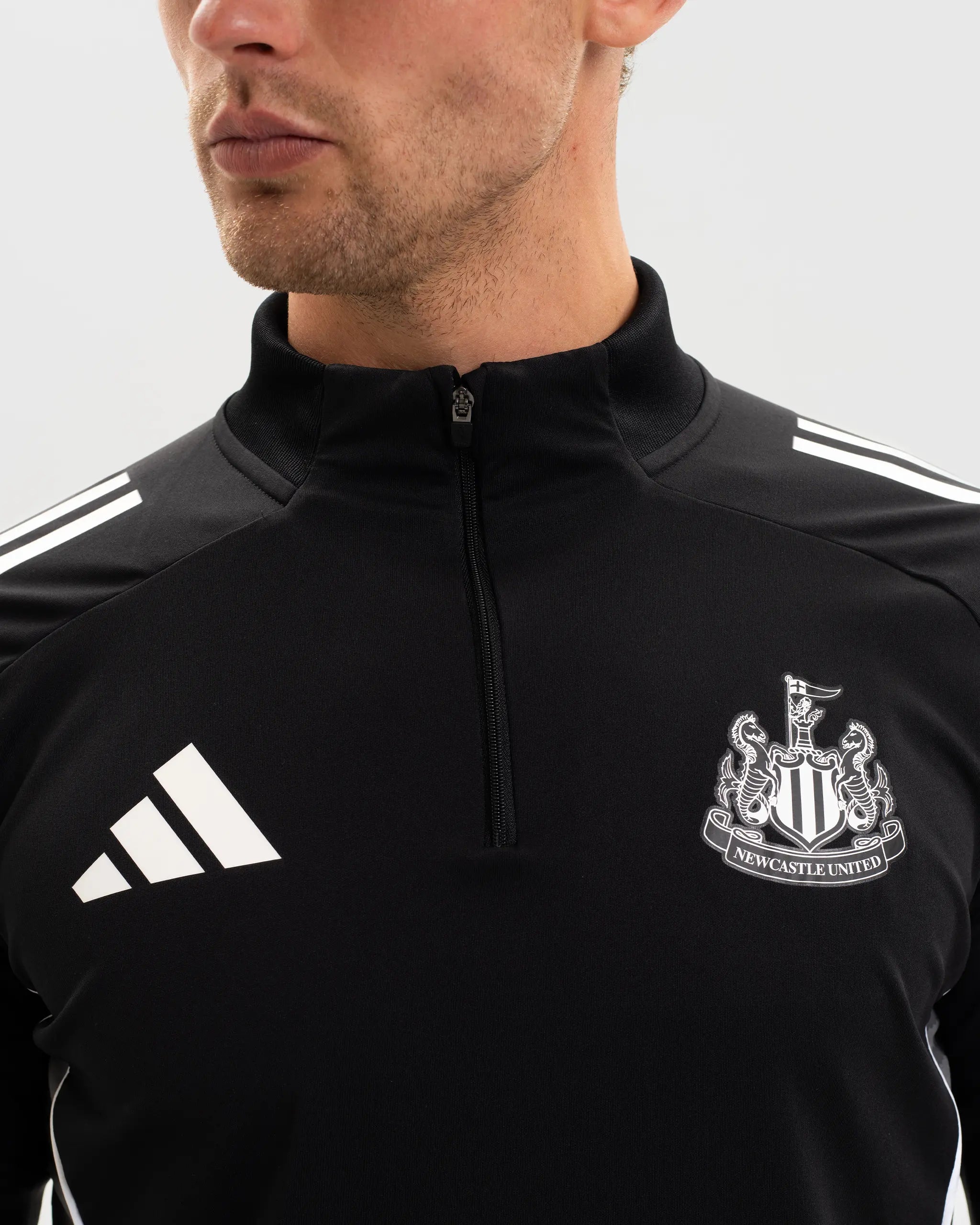 Newcastle United adidas 25/26 Coach's Black Edition 1/4 Zip Training Top