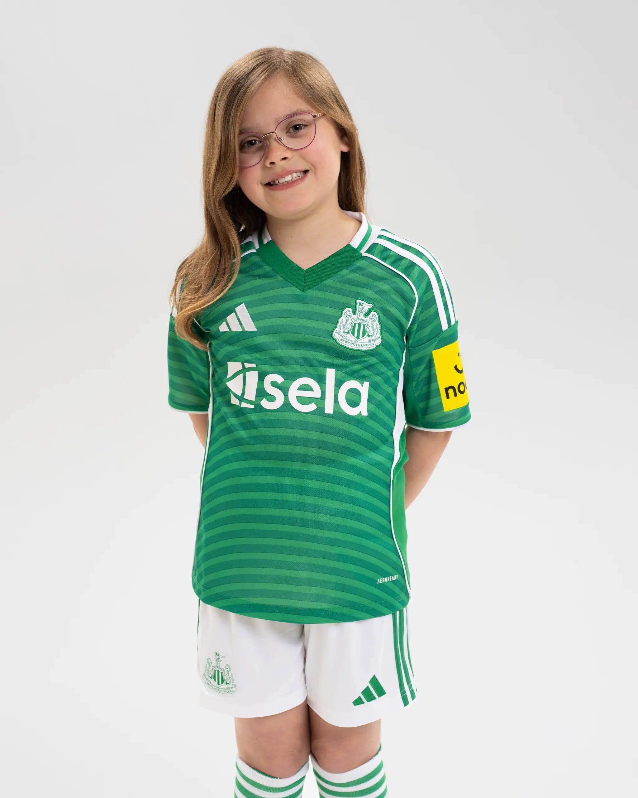 Newcastle United adidas Kids' 25/26 Away Shirt