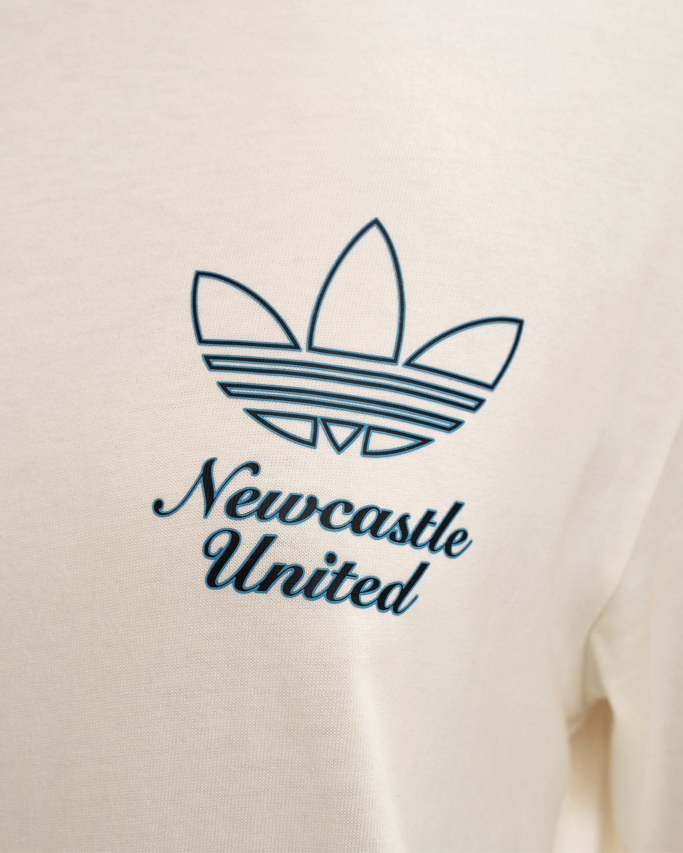 Newcastle United adidas 25/26 Terrace Icons Off White Tee