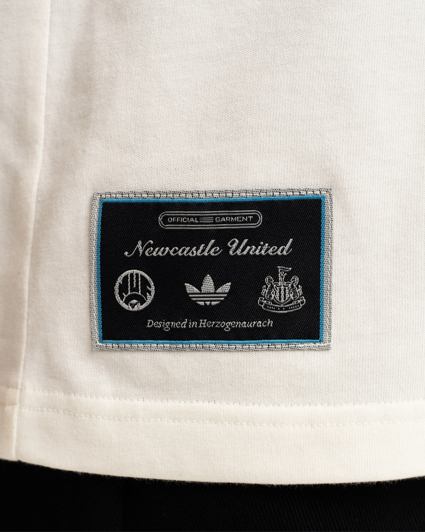 Newcastle United adidas 25/26 Terrace Icons Off White Tee