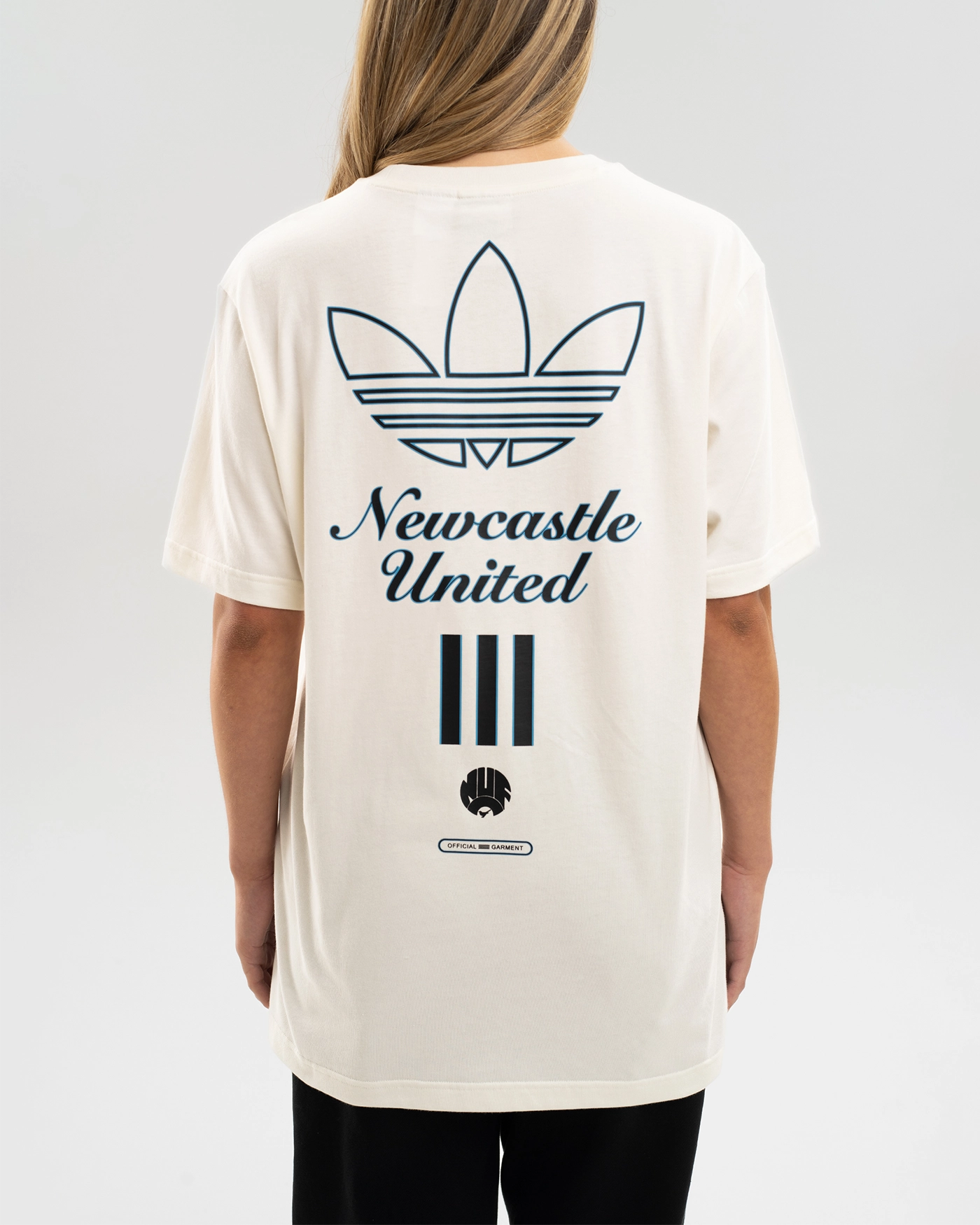 Newcastle United adidas 25/26 Terrace Icons Off White Tee