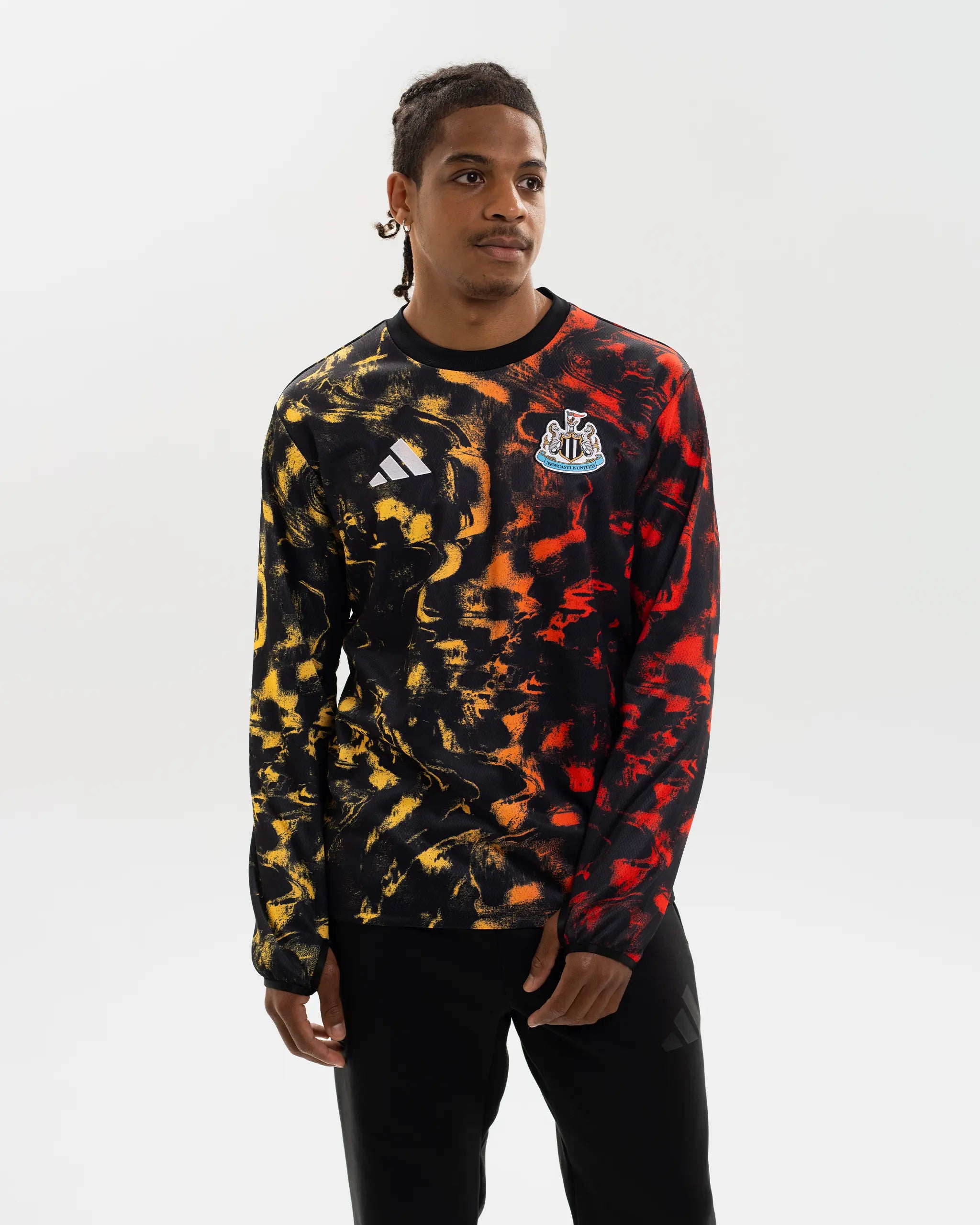 Newcastle United adidas 25/26 Pre-Match Warm Up Top