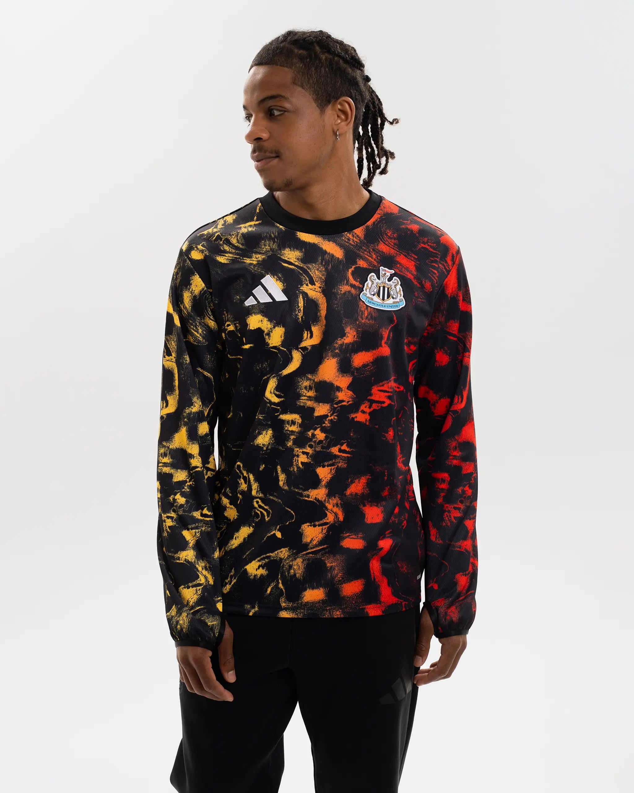 Newcastle United adidas 25/26 Pre-Match Warm Up Top