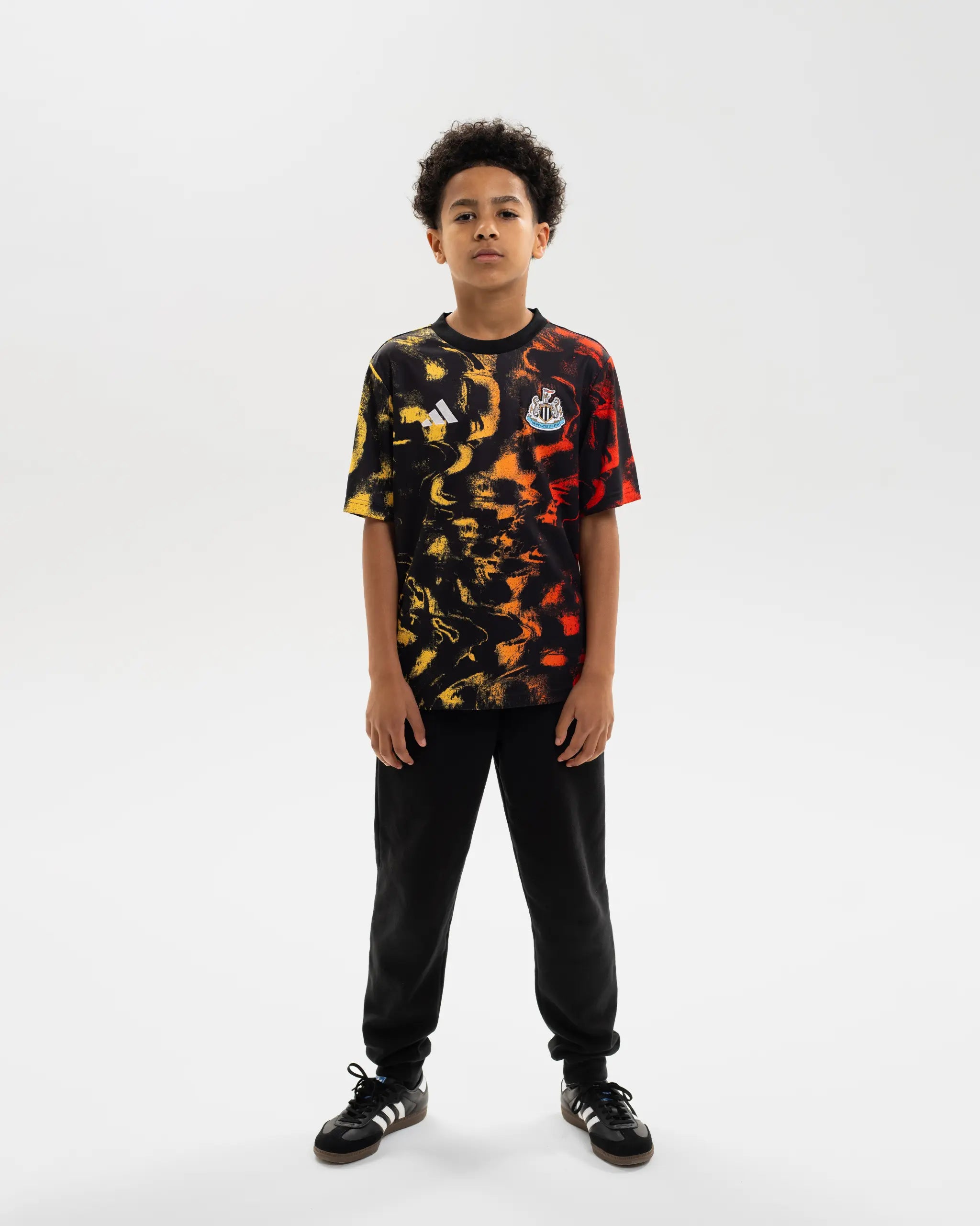 Newcastle United adidas Kids' 25/26 Pre-Match Shirt