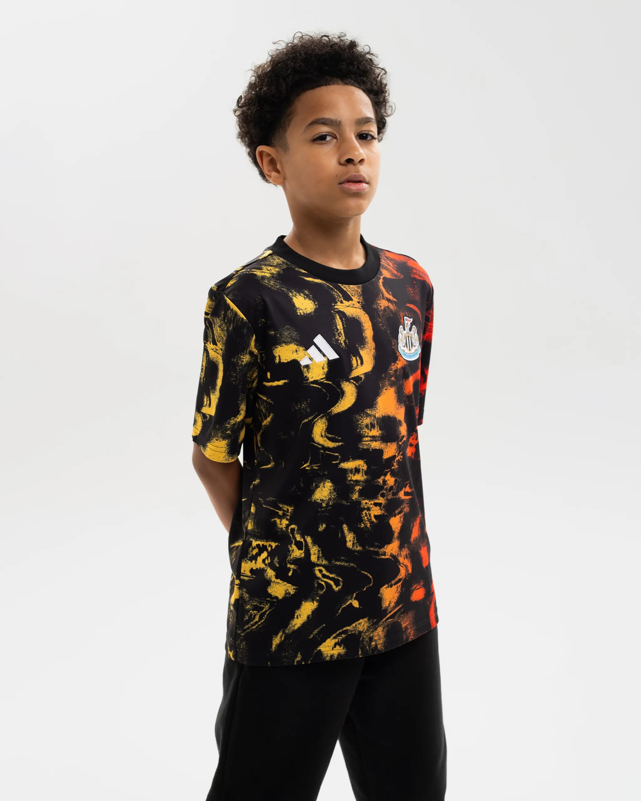 Newcastle United adidas Kids' 25/26 Pre-Match Shirt