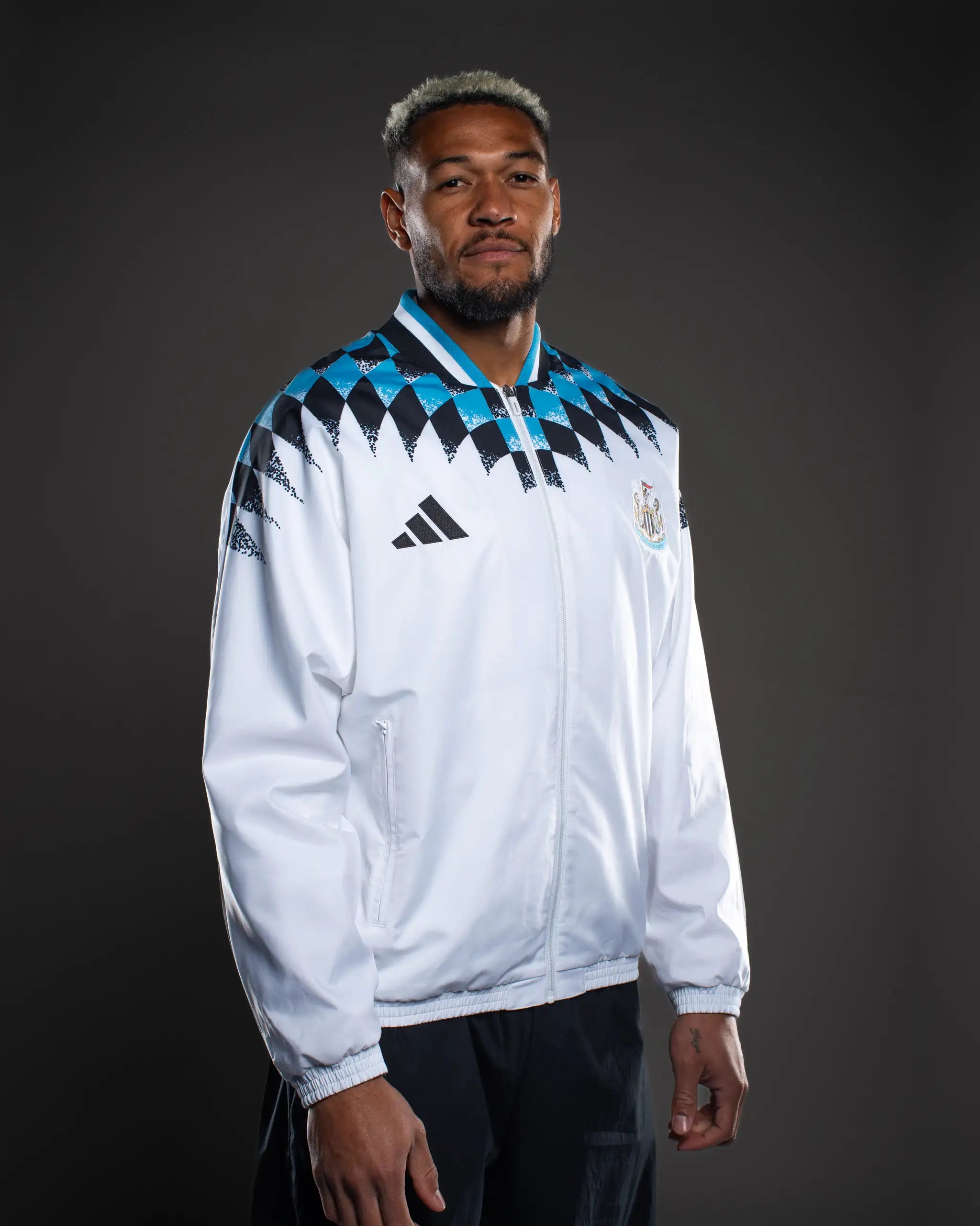 Newcastle United adidas White Stadium Track Top