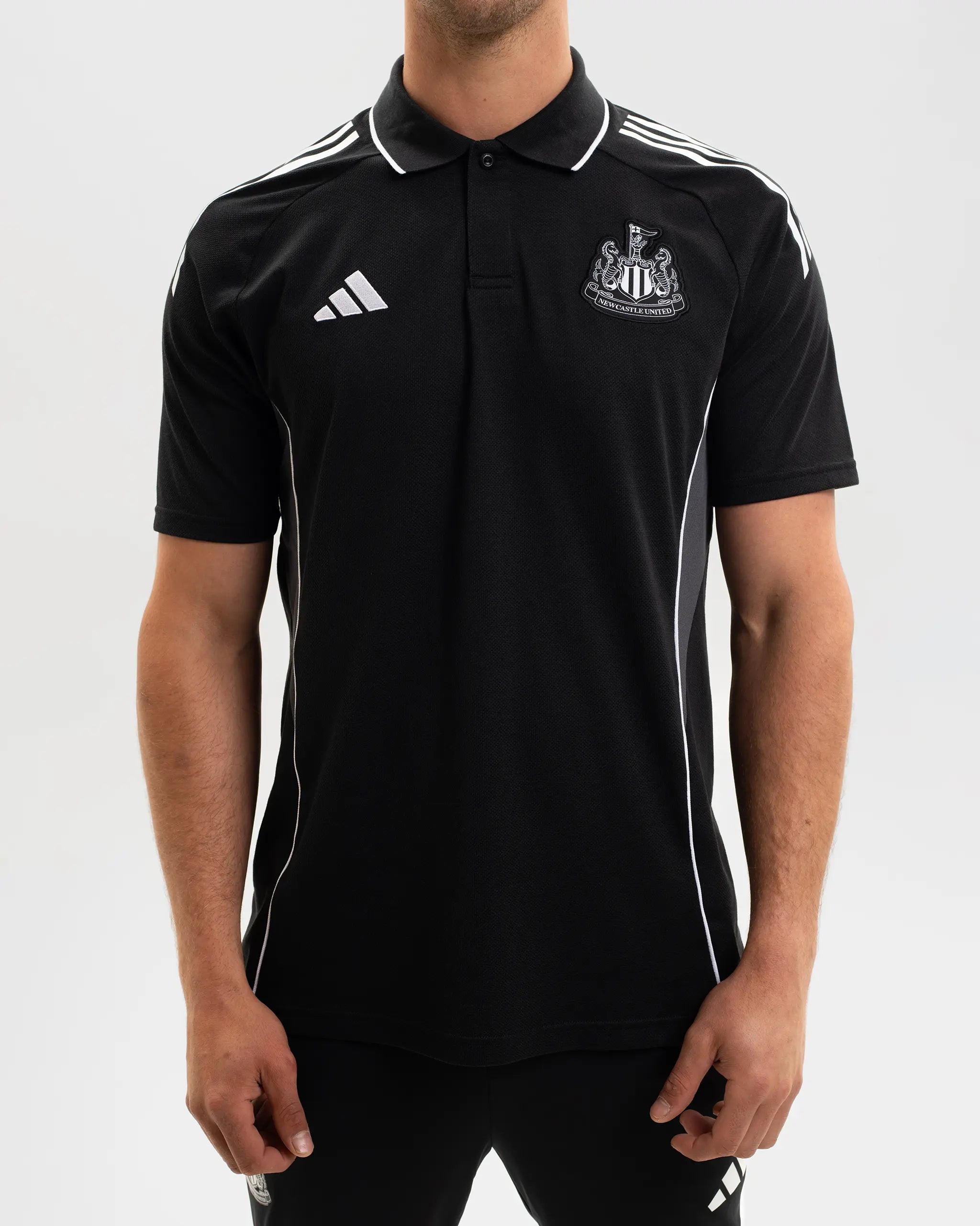 Newcastle United adidas 25/26 Coach's Black Edition Polo Shirt