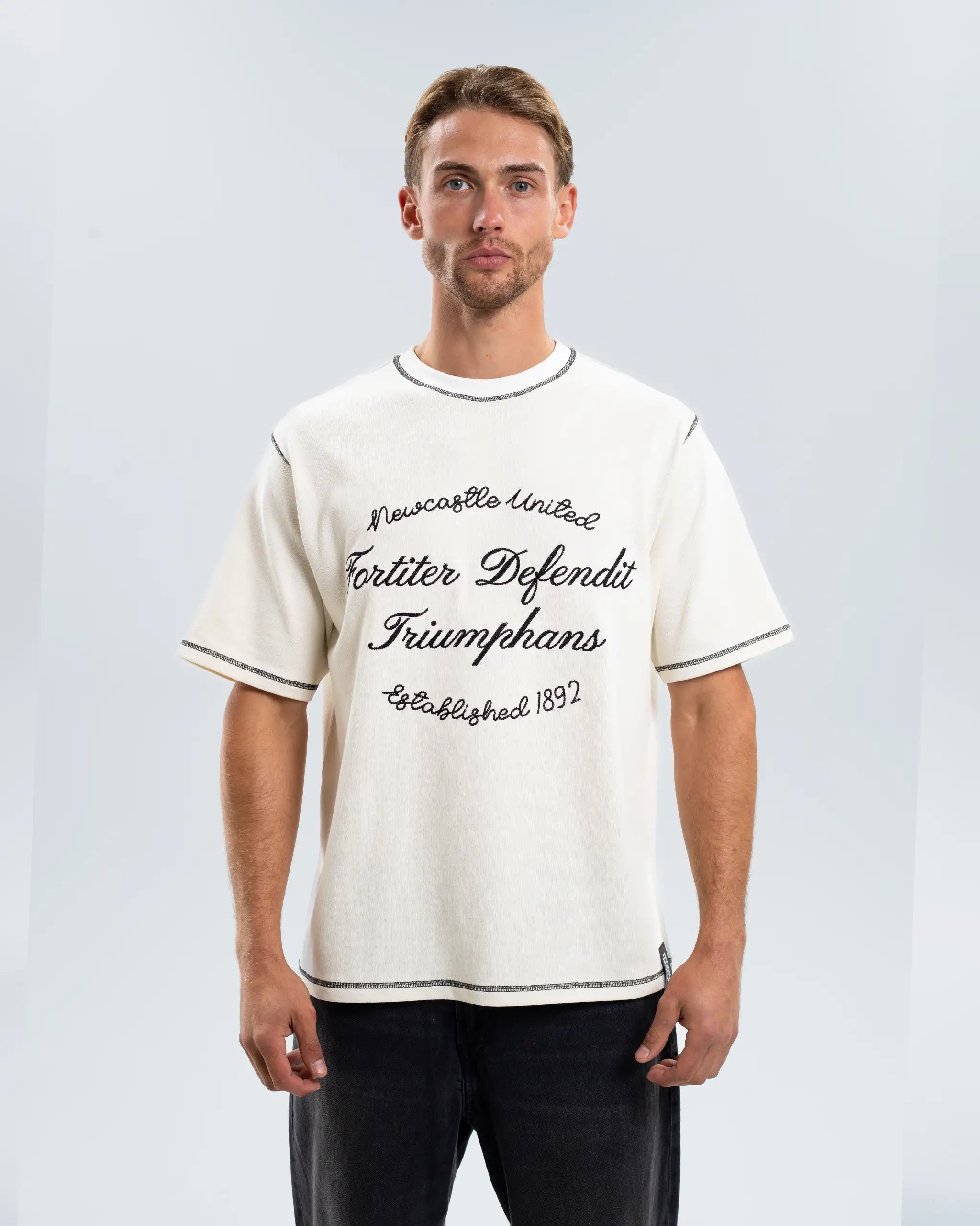 Newcastle United Men's Relaxed Chainstitch T-Shirt