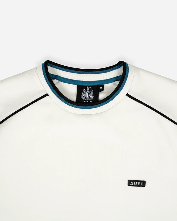 Newcastle United Men's White Raglan Smart T-Shirt