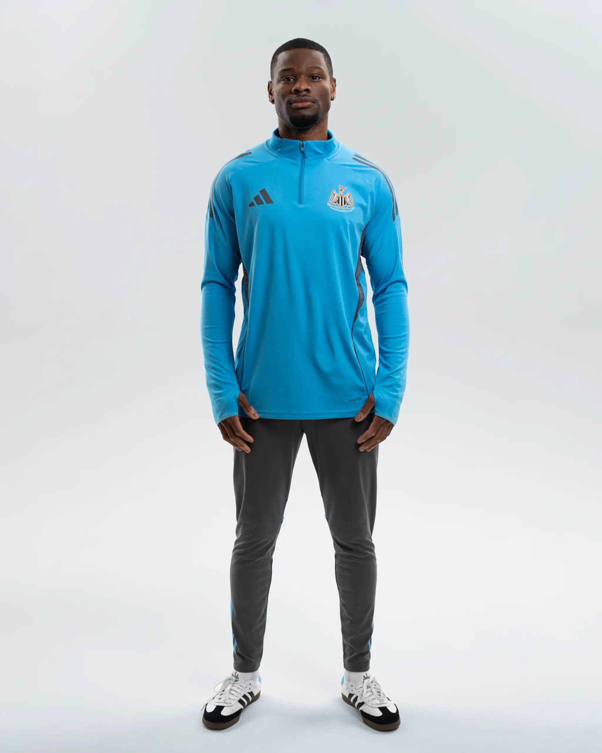 Newcastle United adidas 25/26 Players Range Blue 1/4 Zip Top