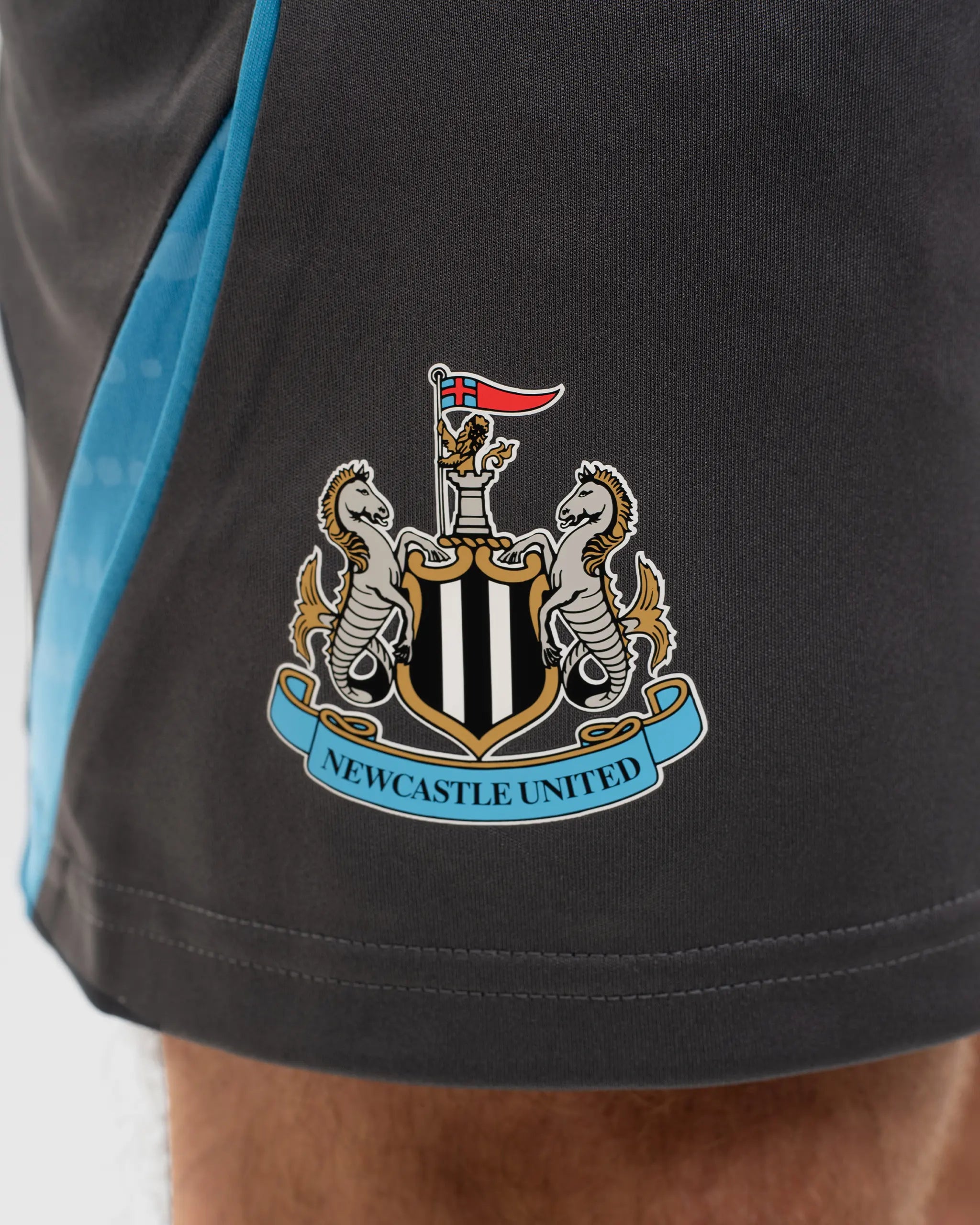 Newcastle United adidas 25/26 Players Range Grey Training Shorts