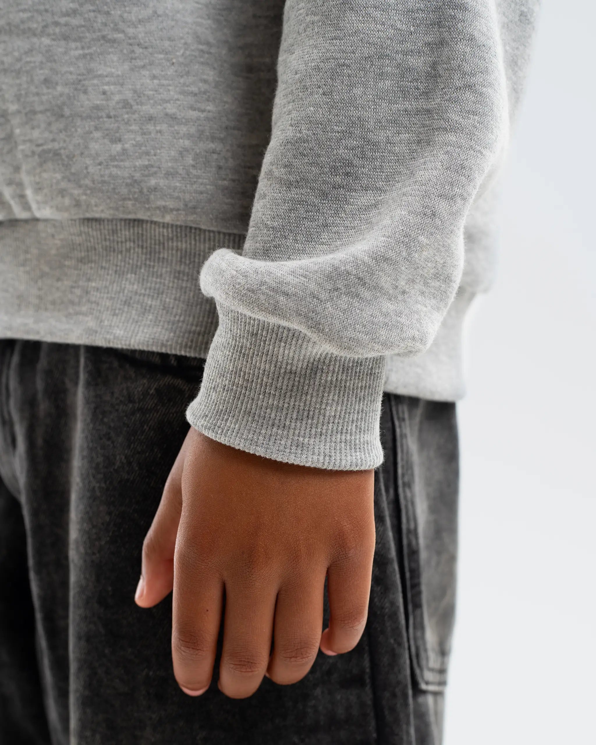 Newcastle United Kids' Essentials Range Grey Crew Neck Sweater