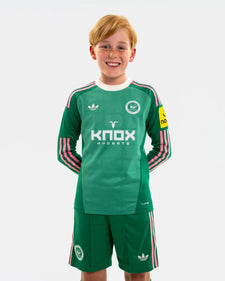 Newcastle United adidas Kids' 26/27 Green Long Sleeve Goalkeeper Shirt
